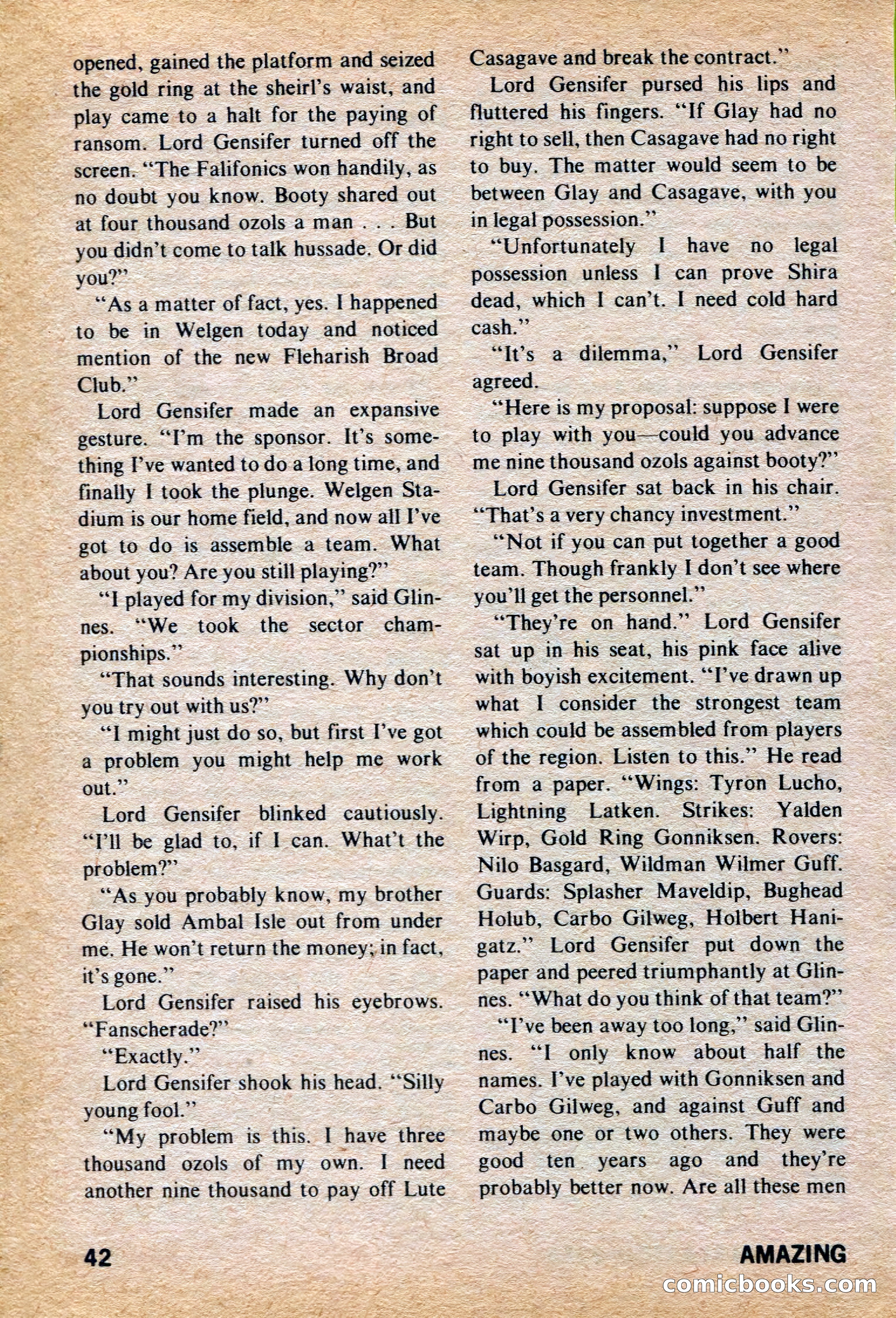 Amazing Stories, March 1973 — page 42 of 132