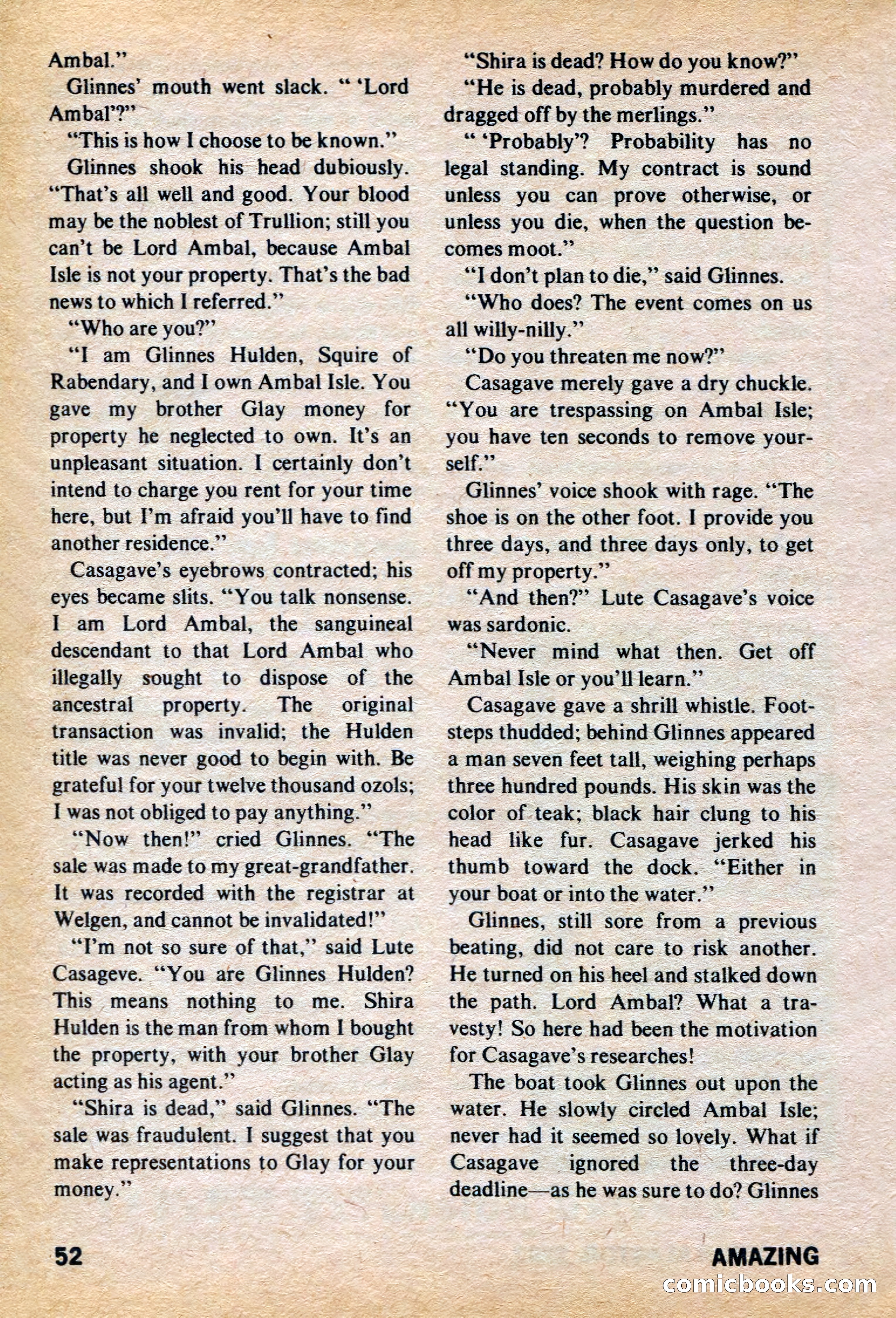 Amazing Stories, March 1973 — page 52 of 132