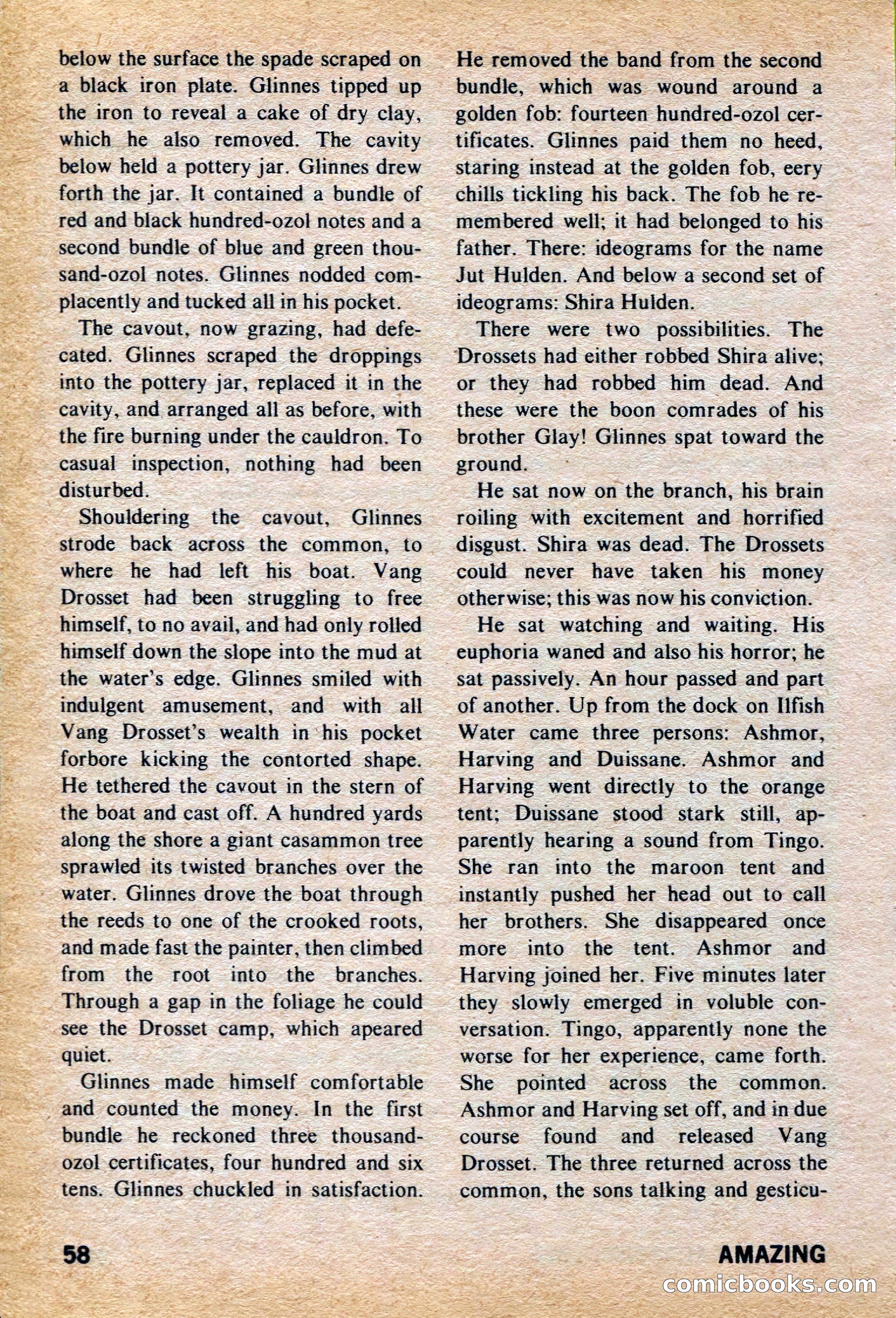 Amazing Stories, March 1973 — page 58 of 132