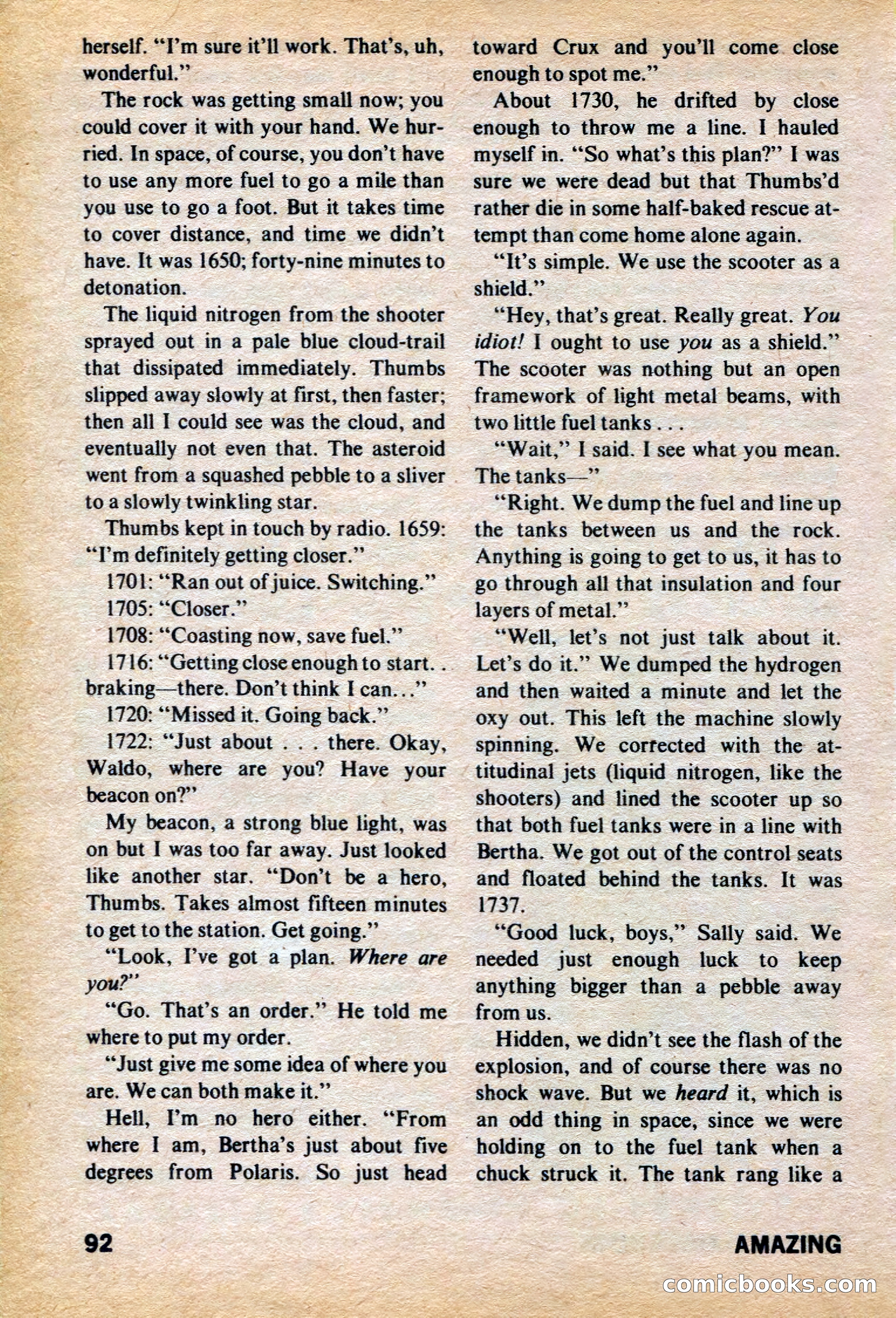 Amazing Stories, March 1973 — page 92 of 132