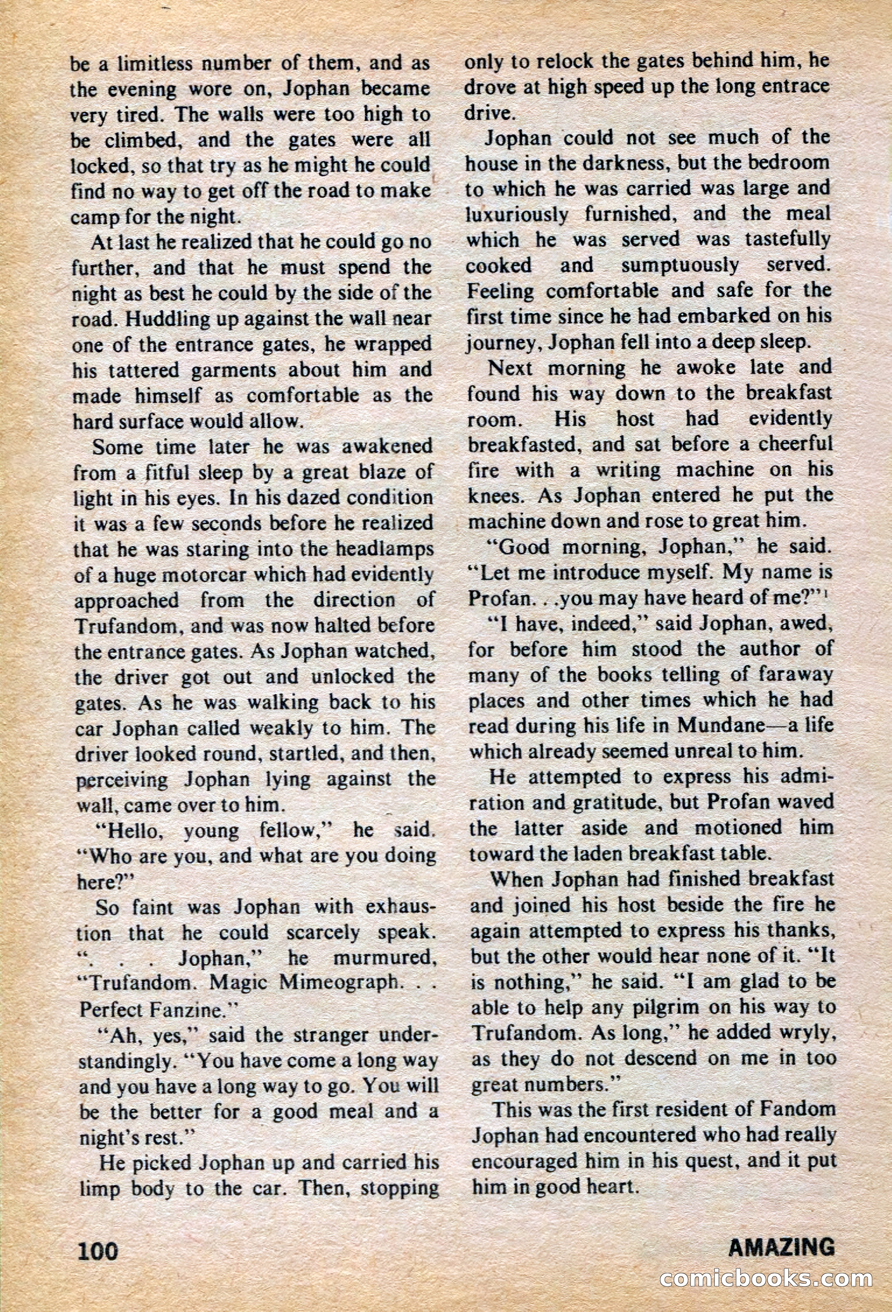 Amazing Stories, March 1973 — page 100 of 132