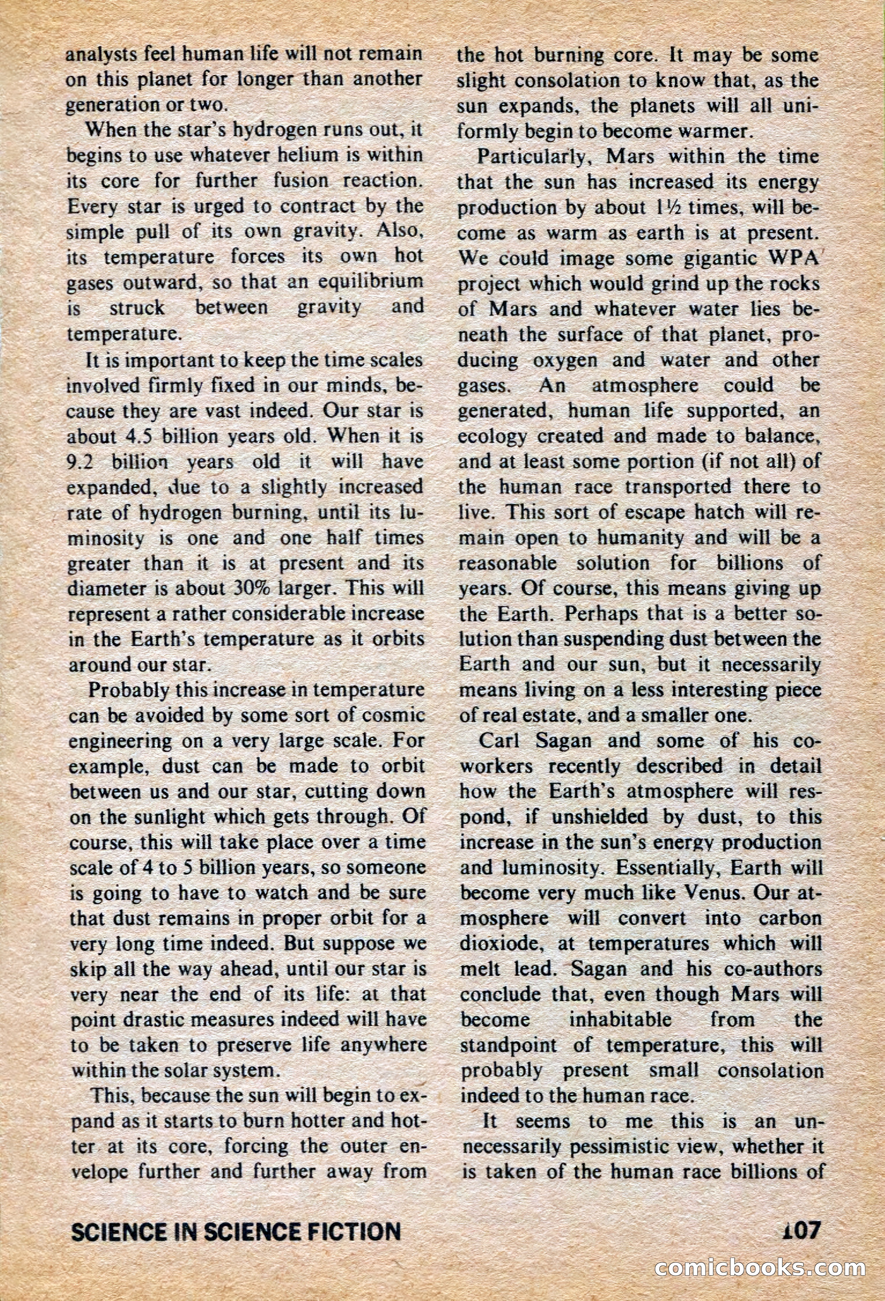 Amazing Stories, March 1973 — page 107 of 132