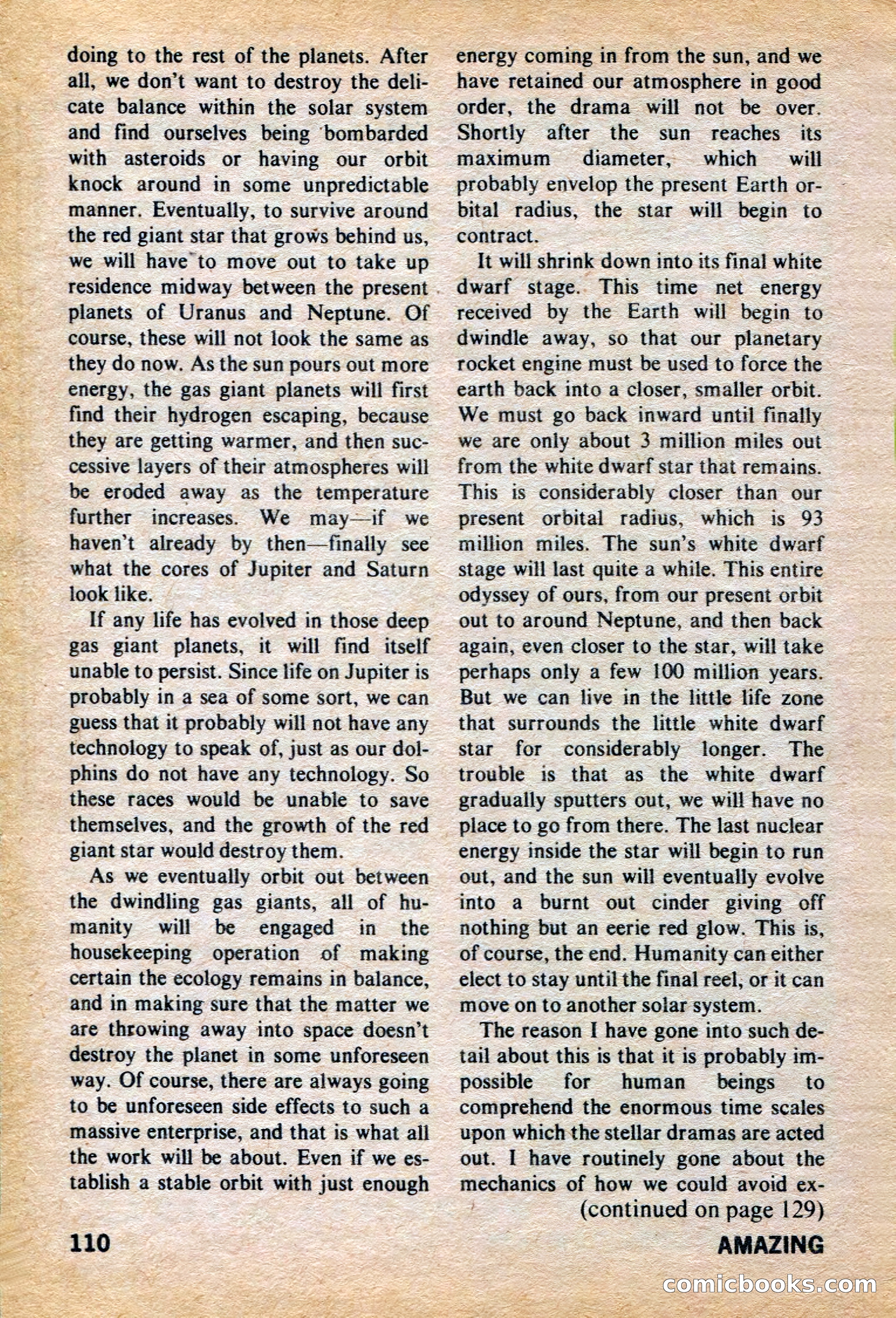 Amazing Stories, March 1973 — page 110 of 132