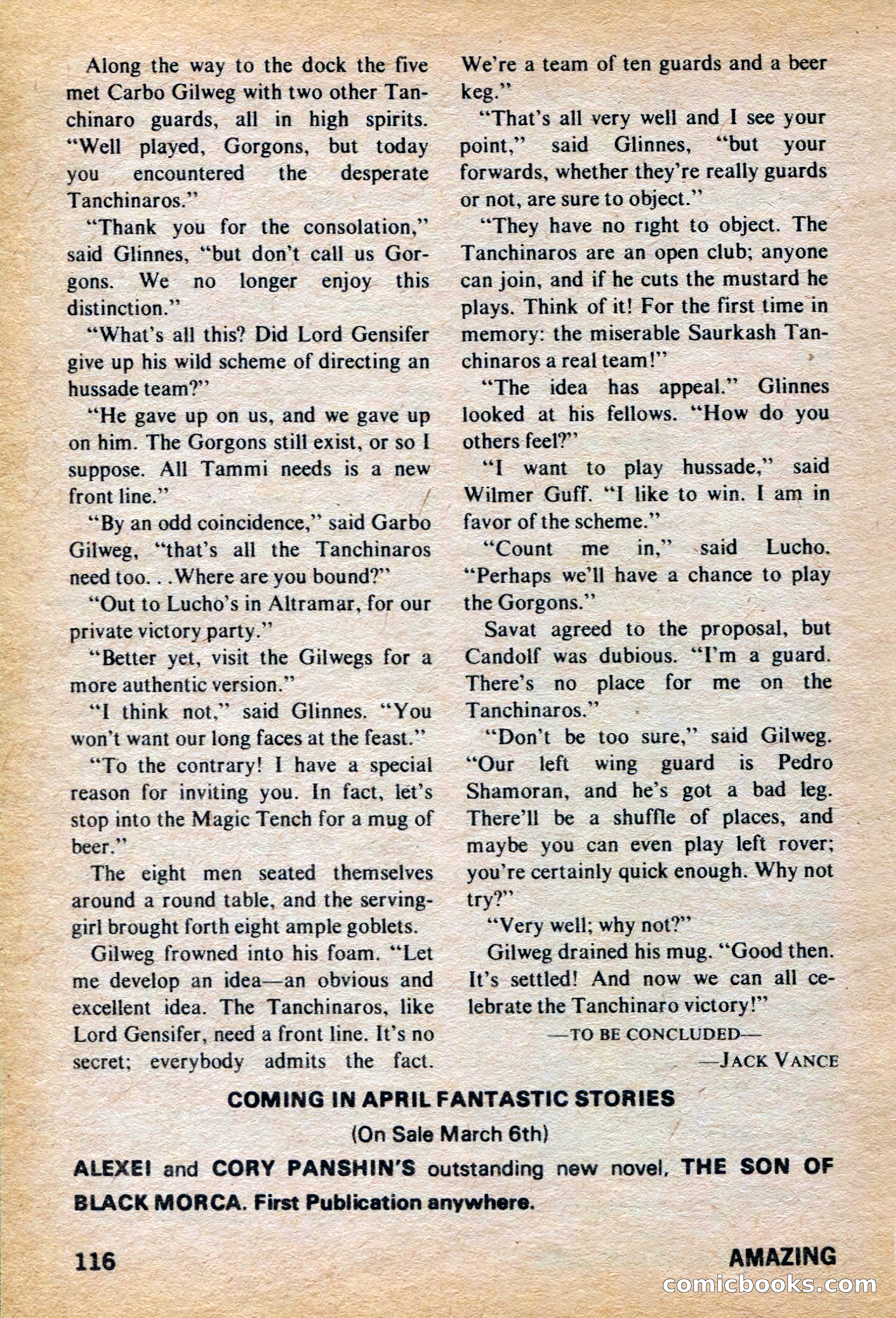 Amazing Stories, March 1973 — page 116 of 132