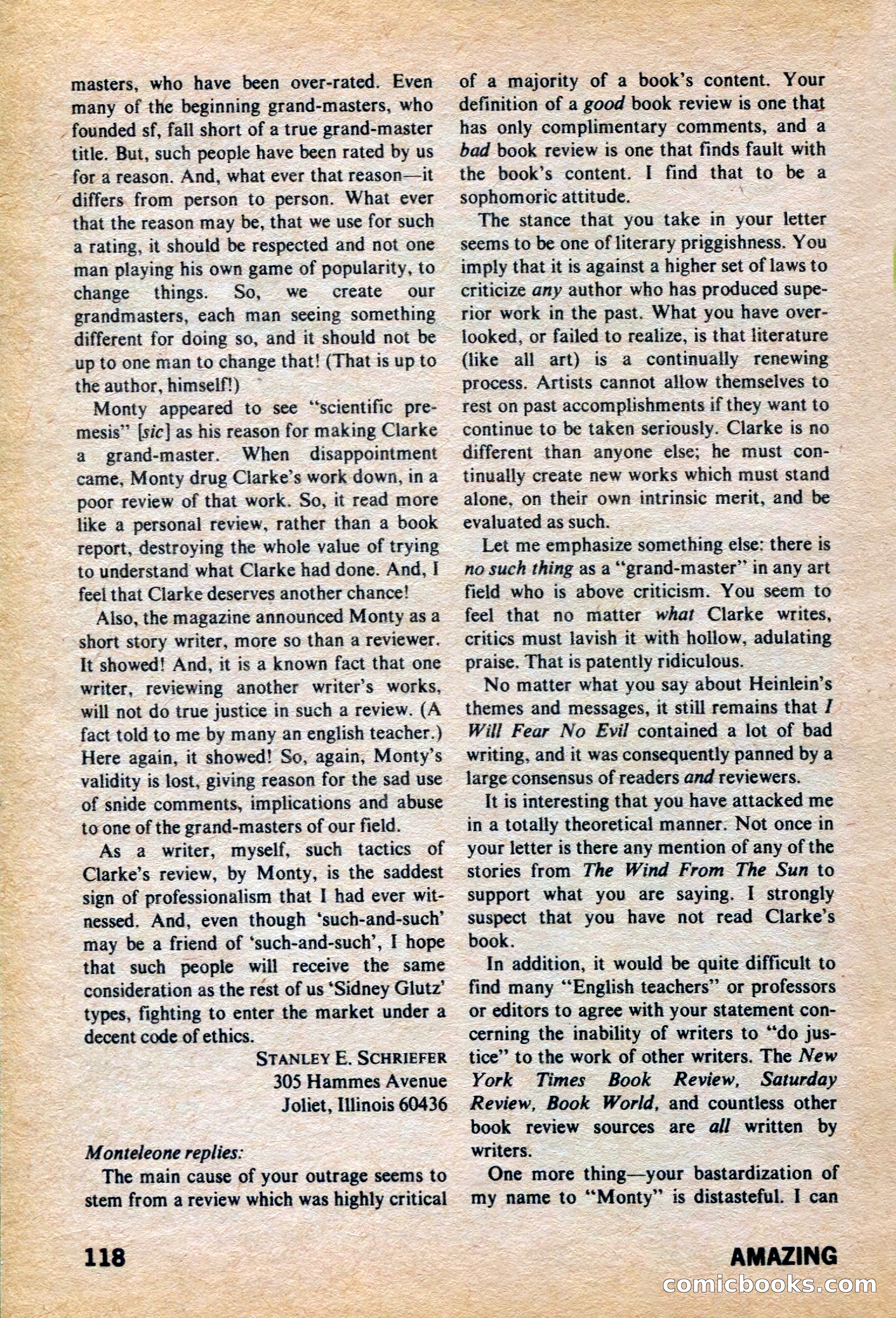 Amazing Stories, March 1973 — page 118 of 132