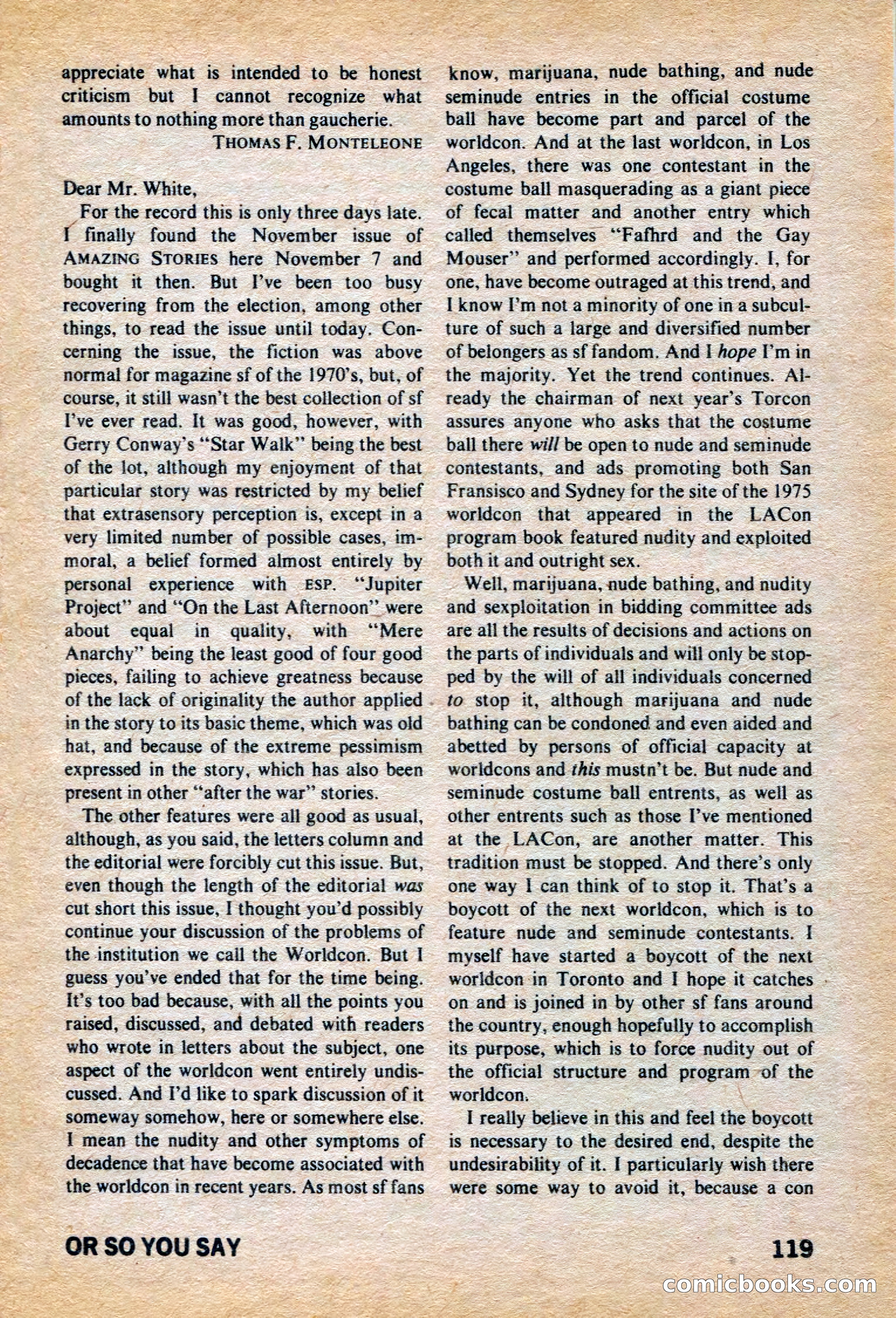 Amazing Stories, March 1973 — page 119 of 132