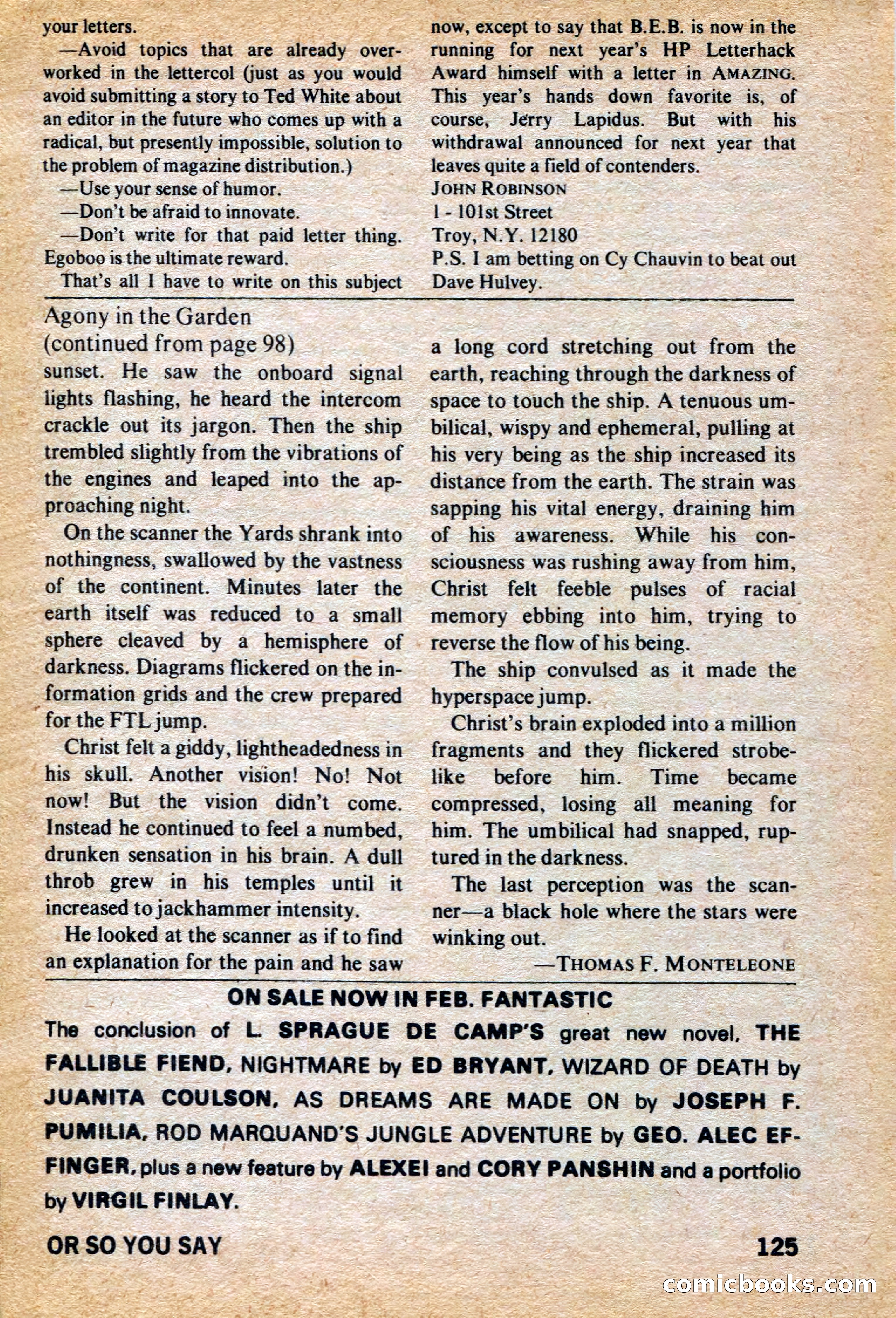 Amazing Stories, March 1973 — page 125 of 132