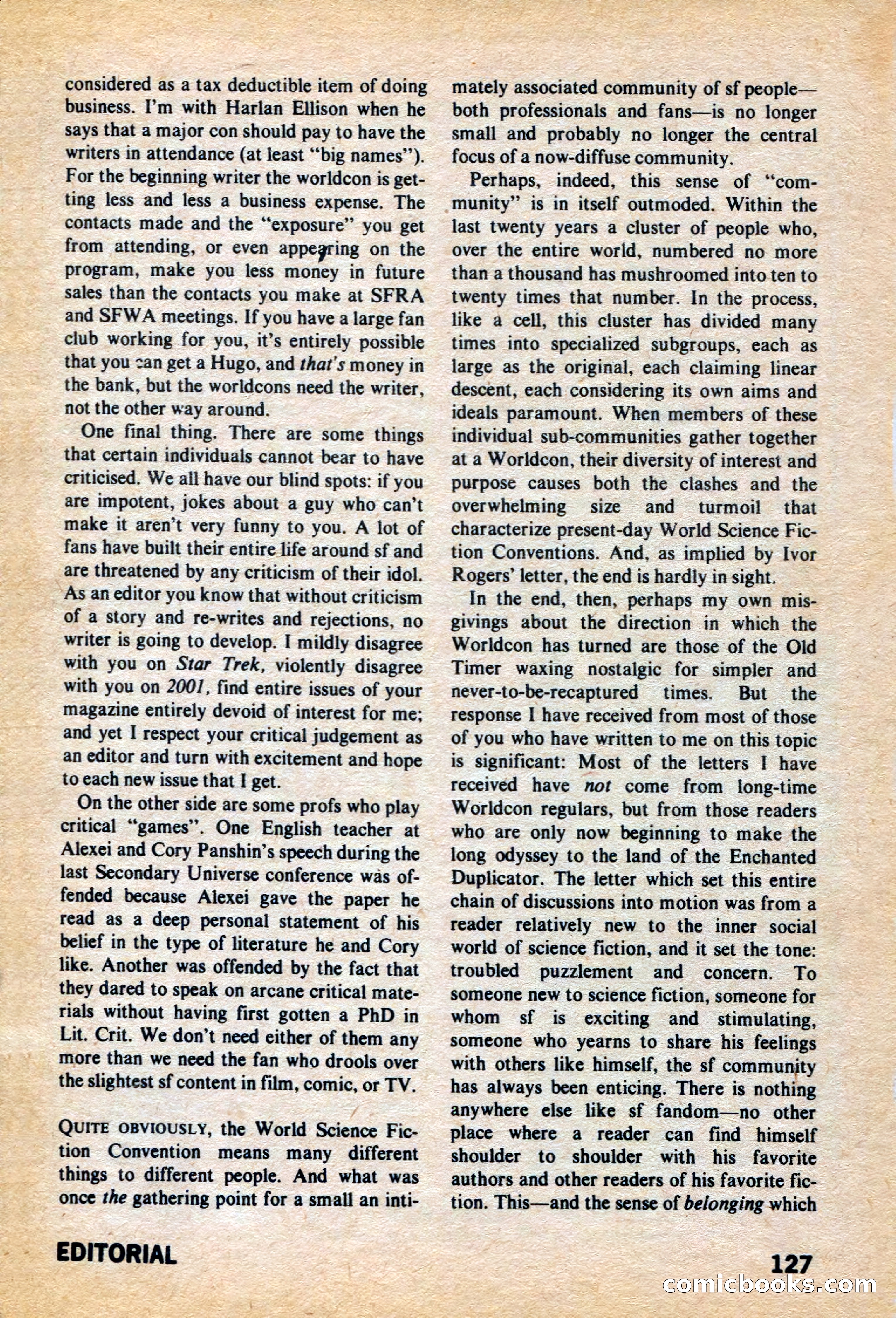 Amazing Stories, March 1973 — page 127 of 132