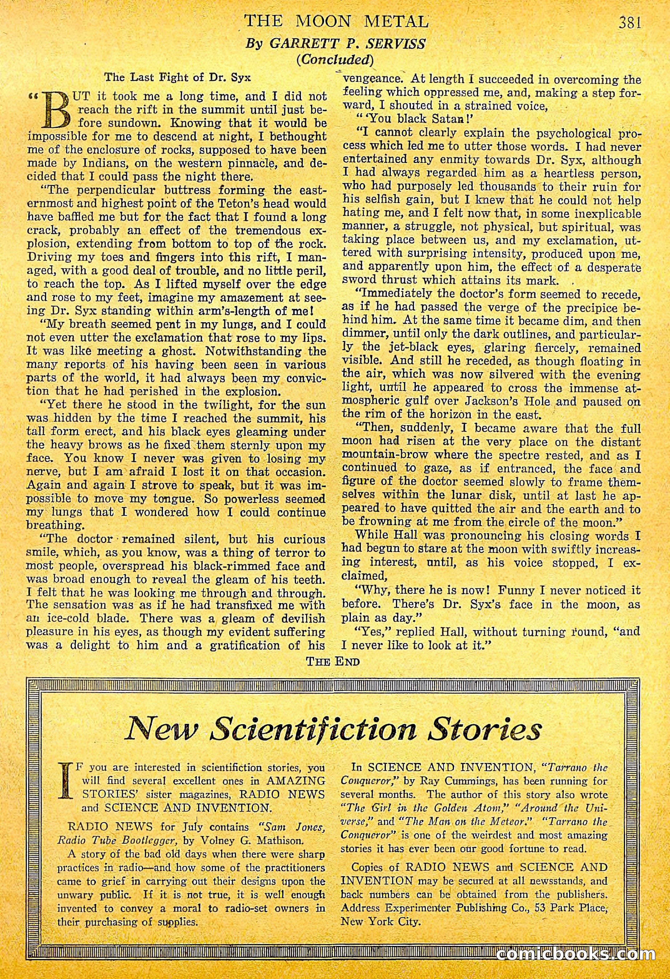 Amazing Stories, Vol. 1, No. 4 — page 93 of 96