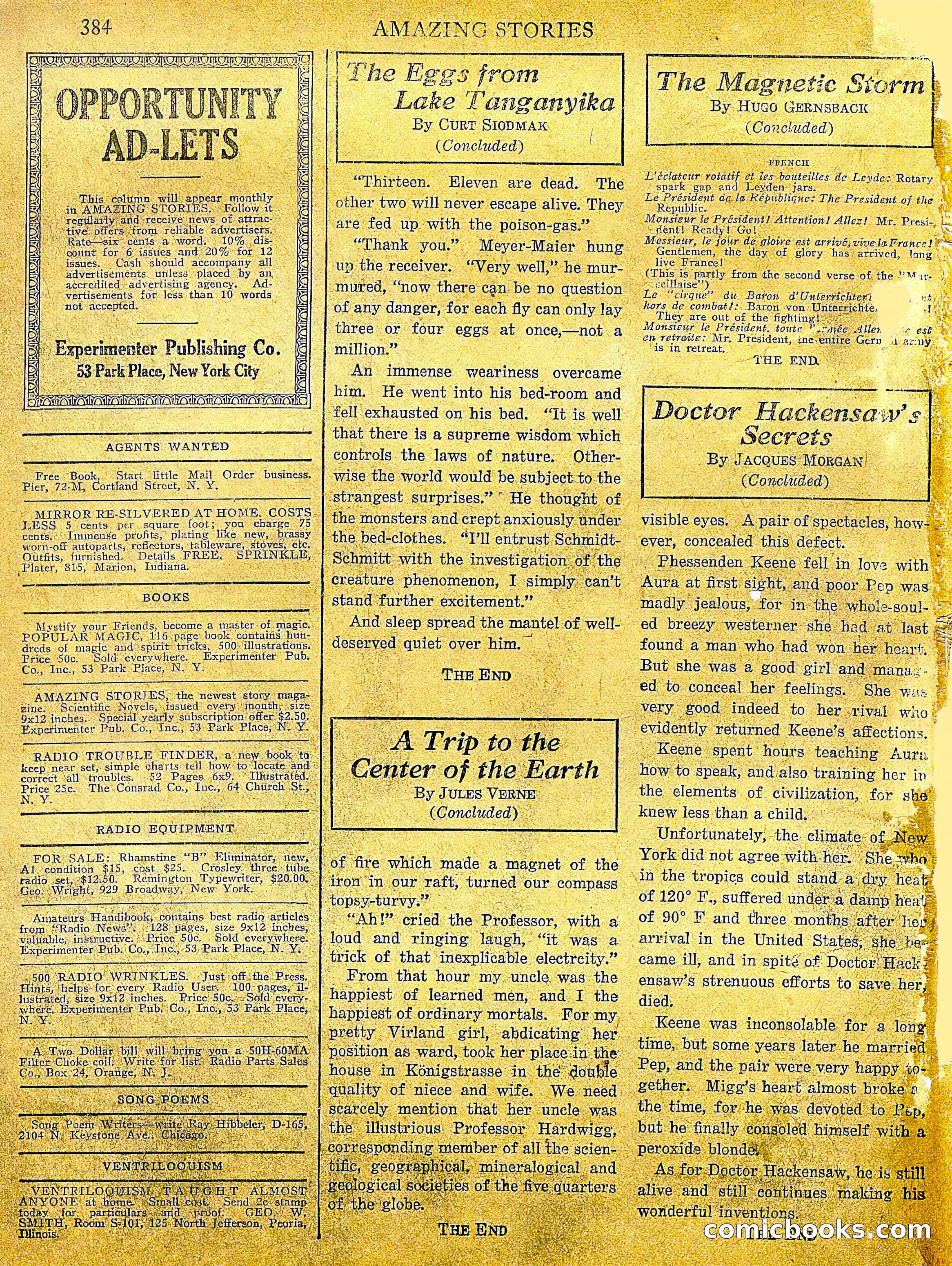 Amazing Stories, Vol. 1, No. 4 — page 96 of 96