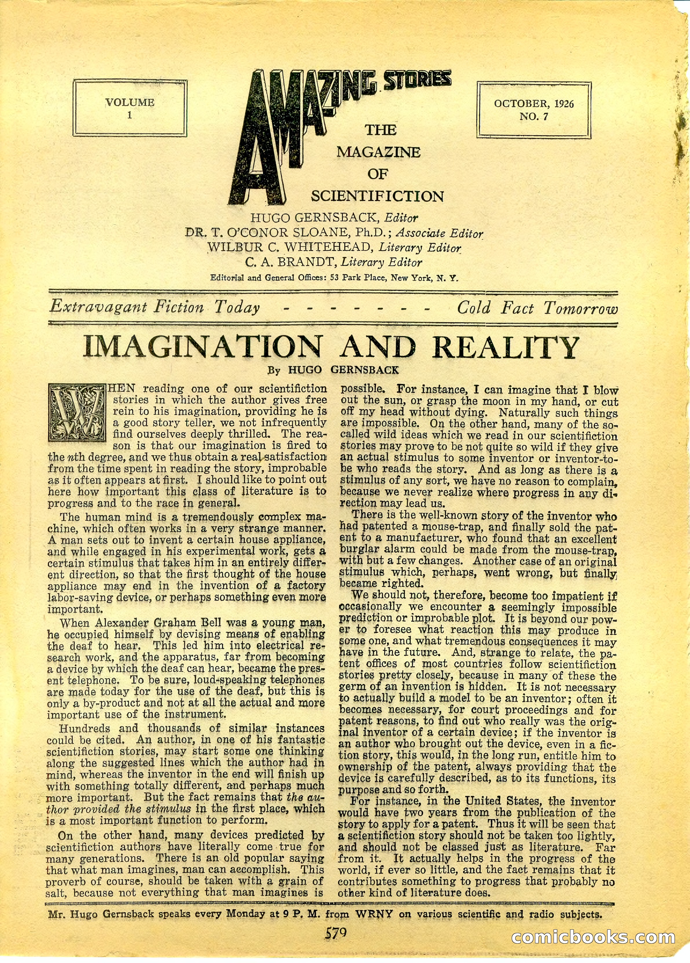 Amazing Stories, Vol. 1, No. 7 — page 4 of 99