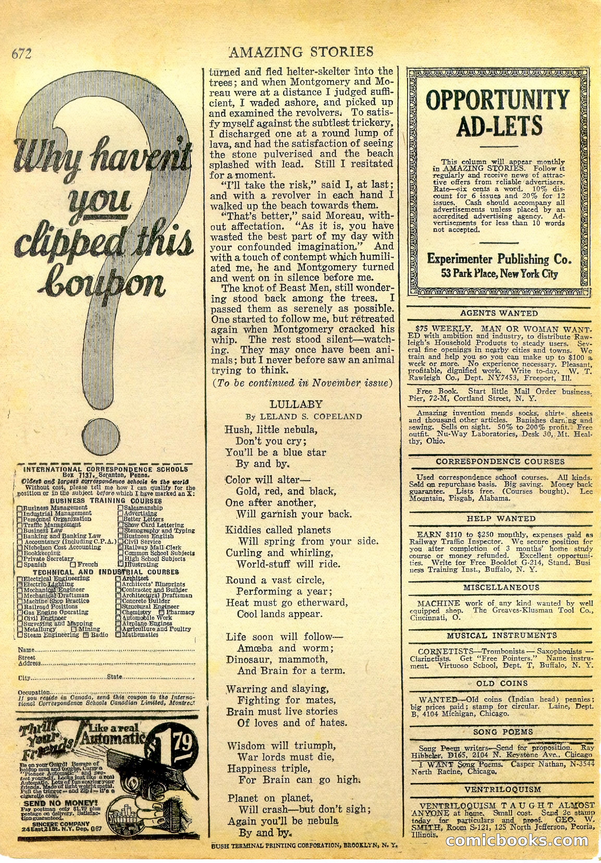 Amazing Stories, Vol. 1, No. 7 — page 97 of 99
