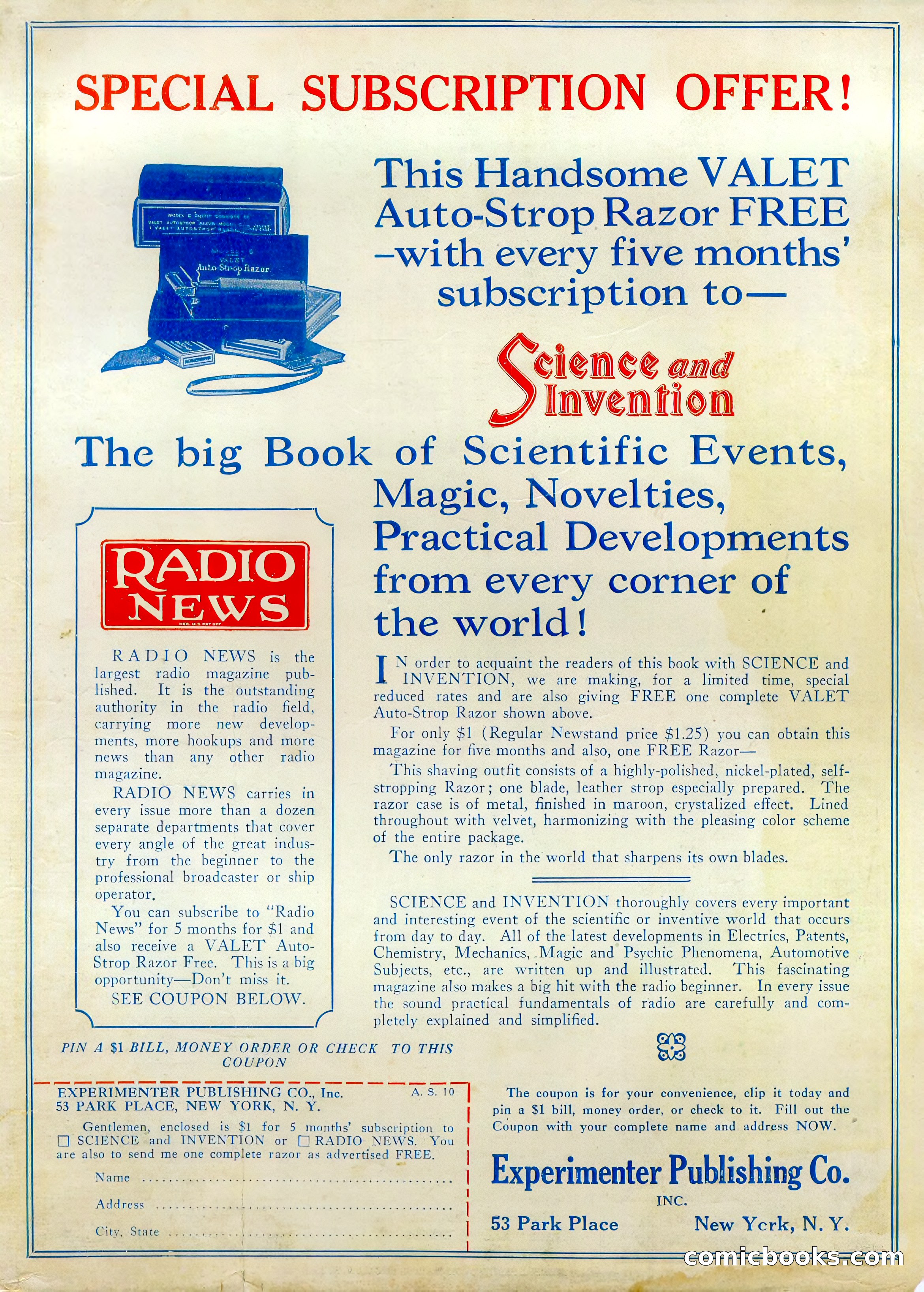 Amazing Stories, Vol. 1, No. 7 — page 98 of 99