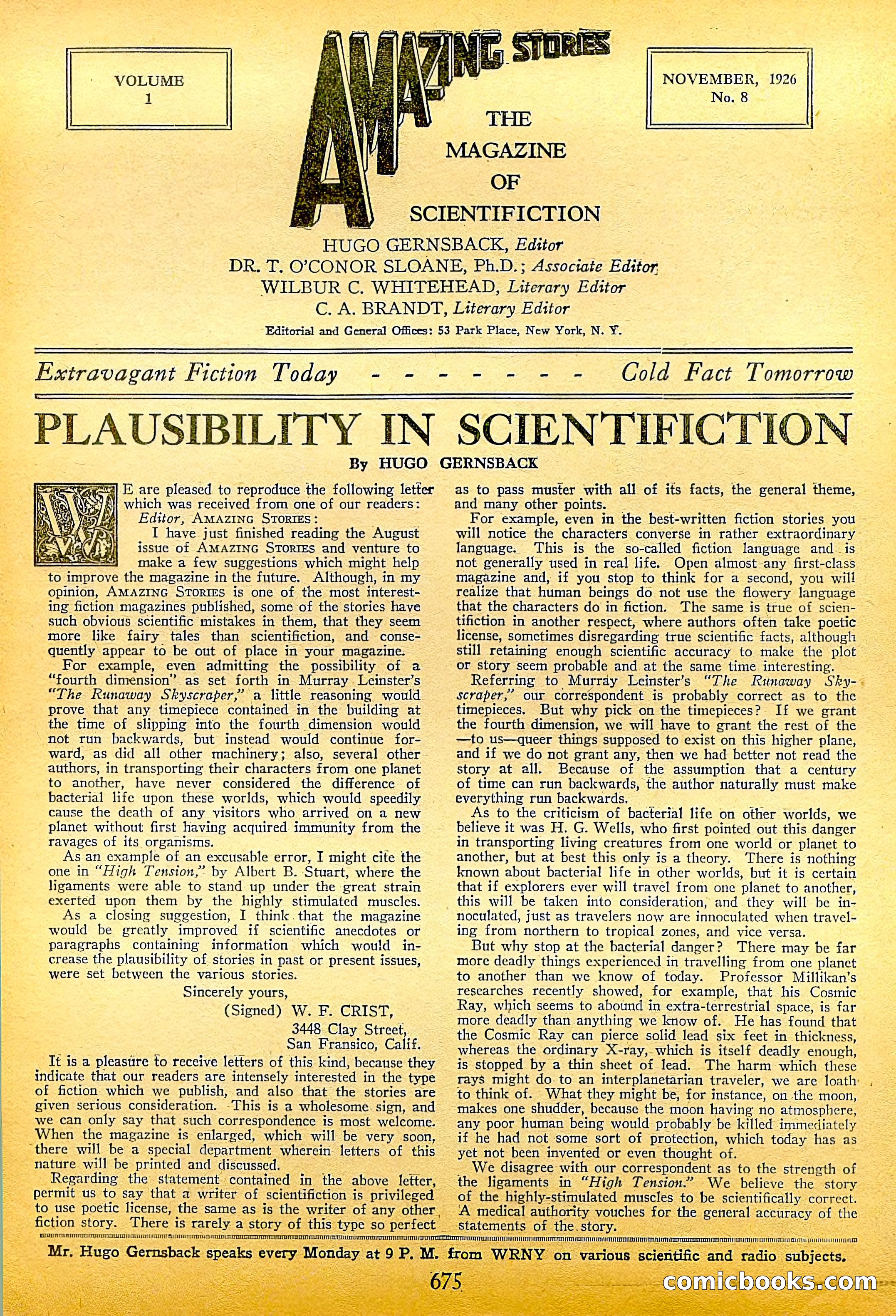Amazing Stories, Vol. 1, No. 8 — page 4 of 99
