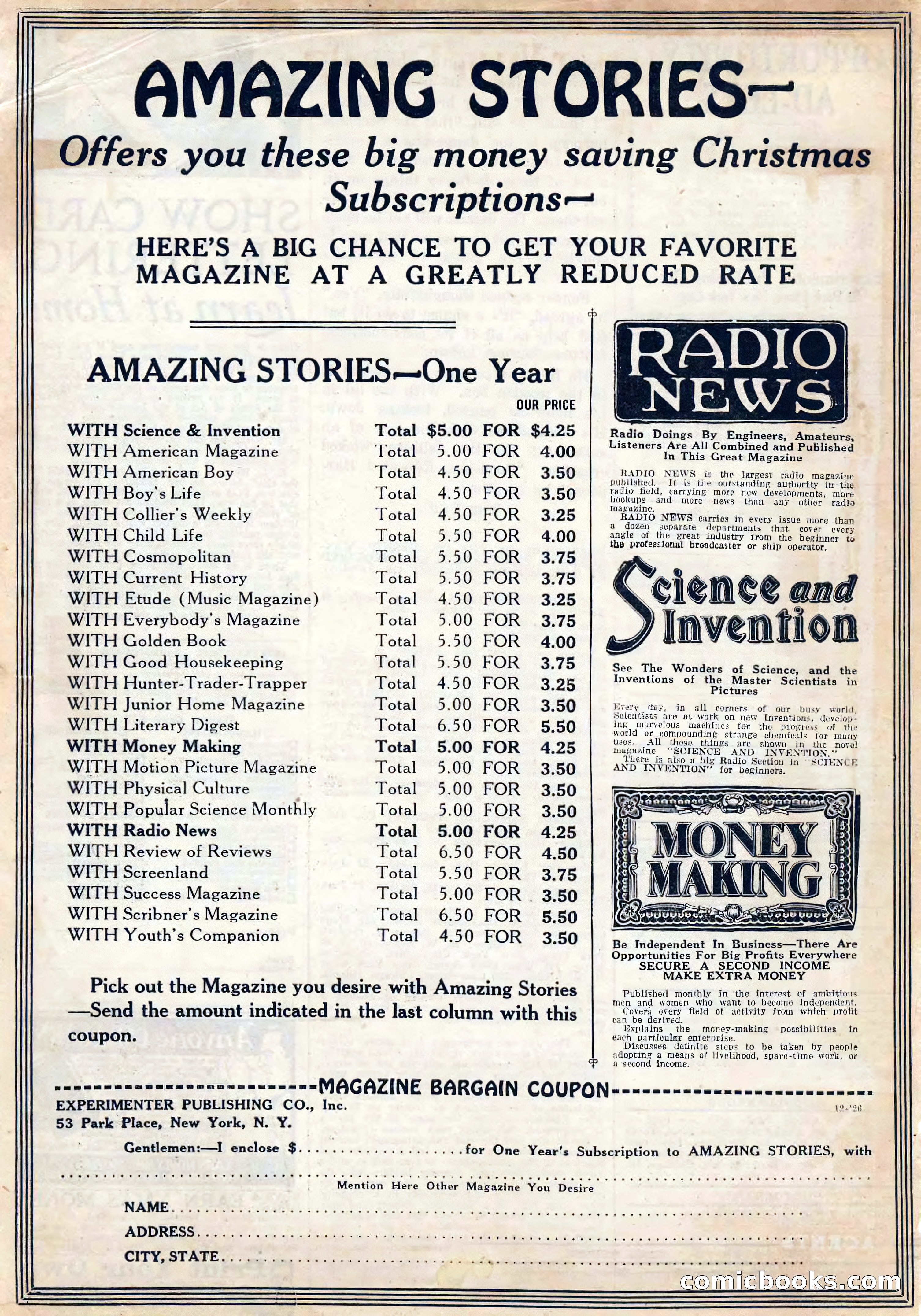 Amazing Stories, Vol. 1, No. 9 — page 105 of 107