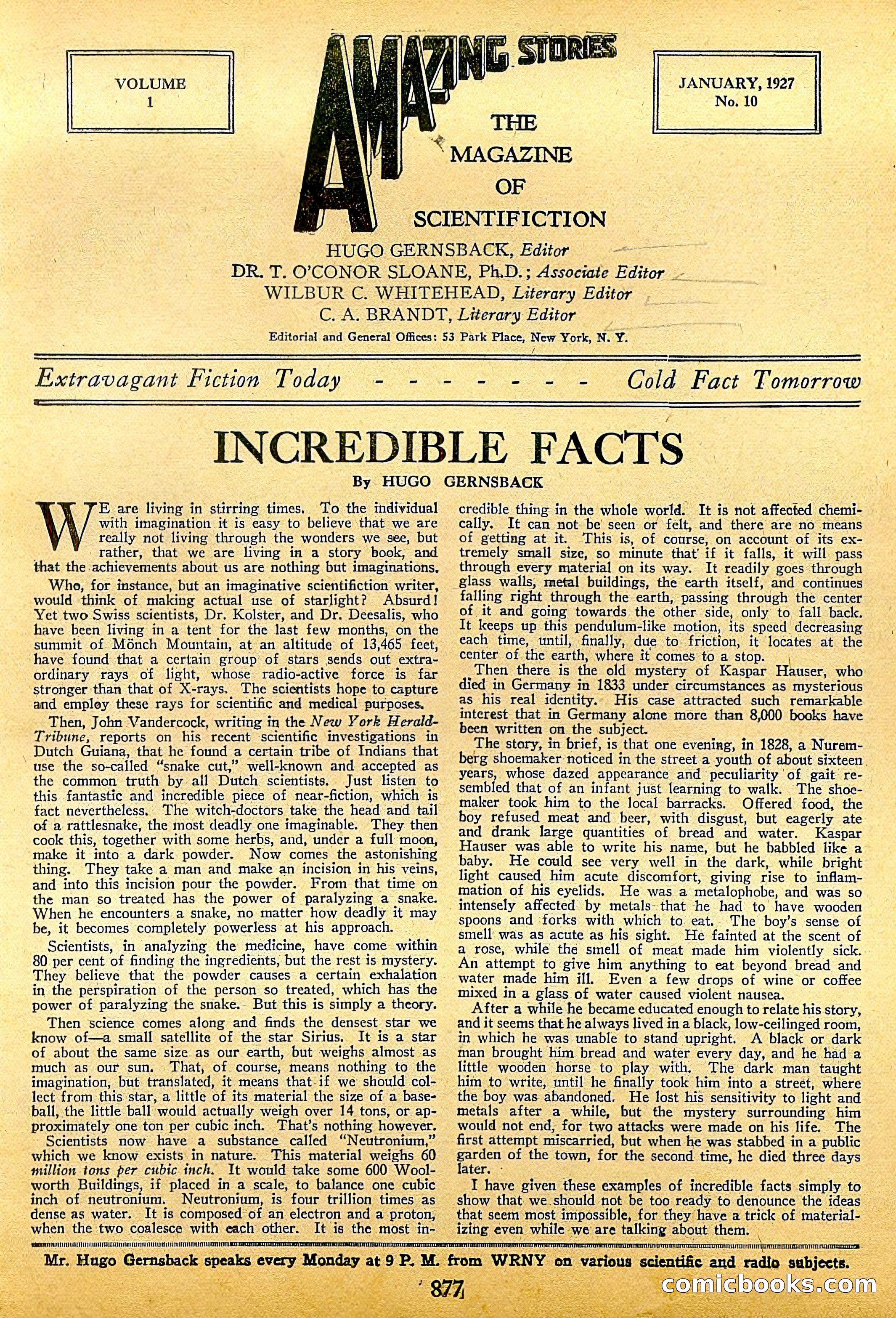 Amazing Stories, Vol. 1 No. 10 — page 6 of 107