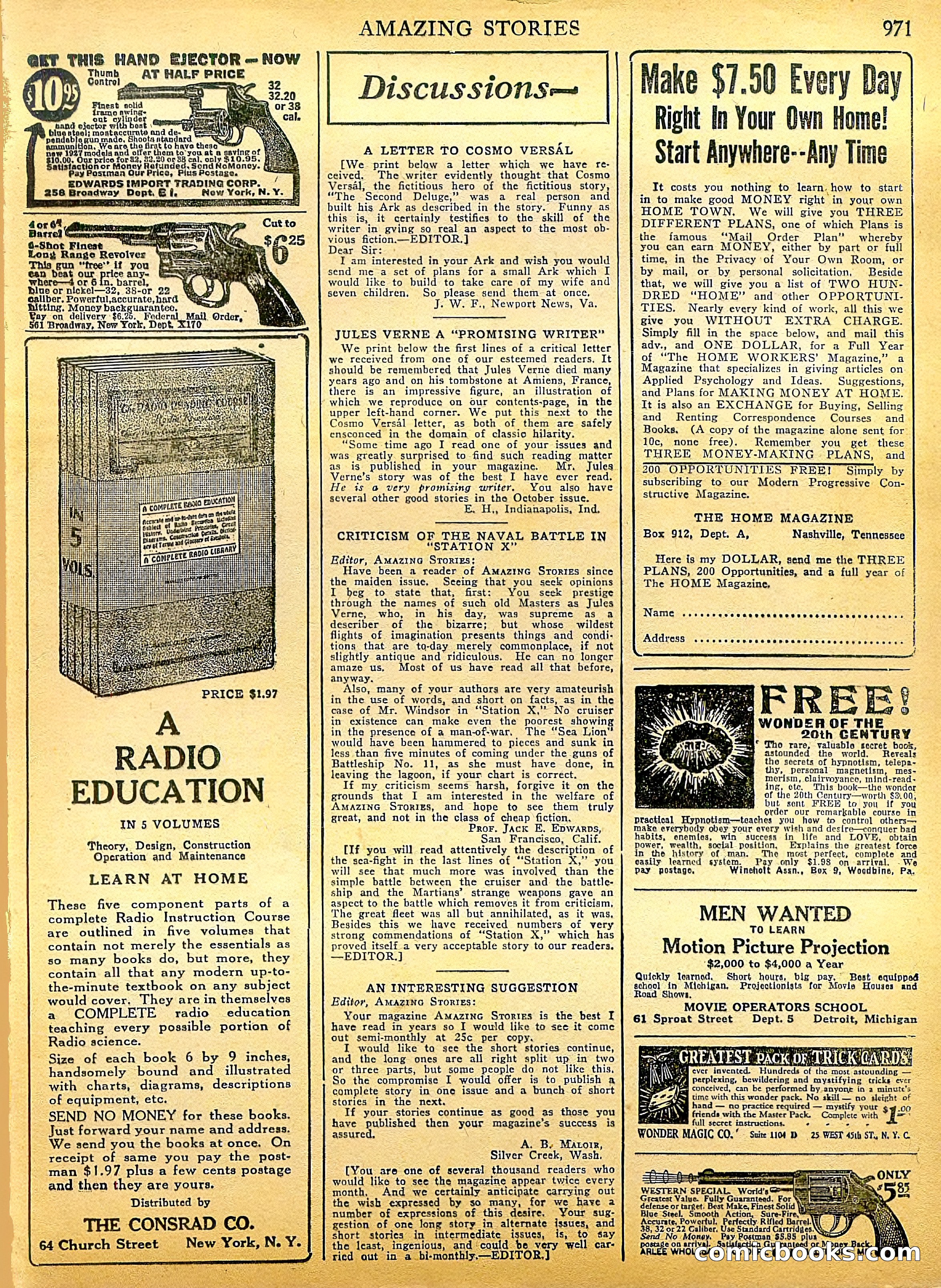 Amazing Stories, Vol. 1 No. 10 — page 100 of 107