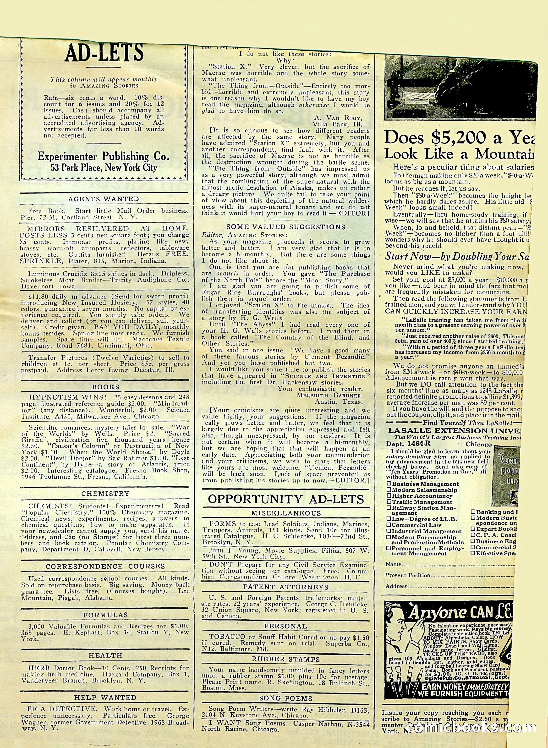 Amazing Stories, Vol. 1 No. 10 — page 104 of 107