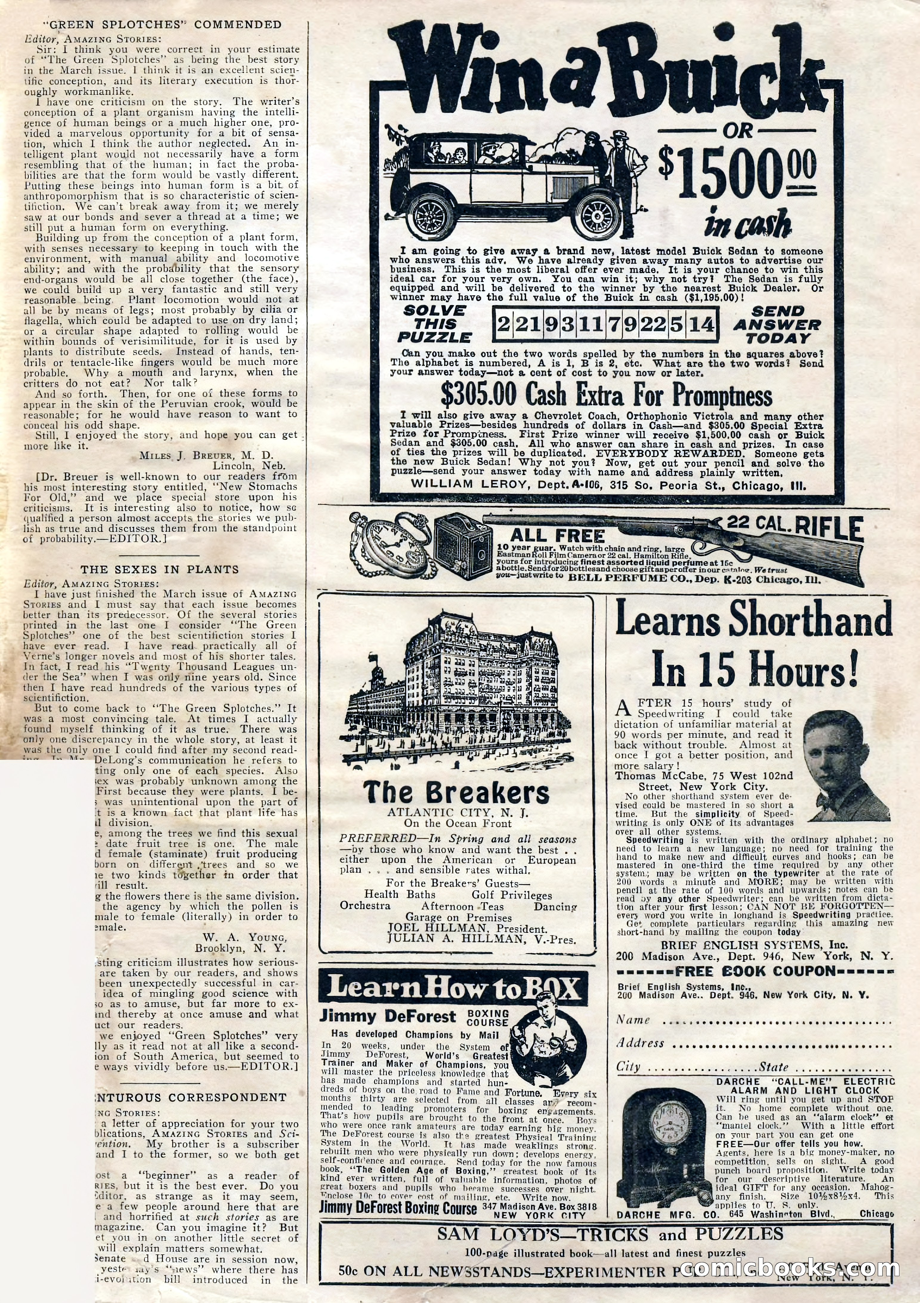 Amazing Stories, Vol. 2, No. 3 — page 103 of 108