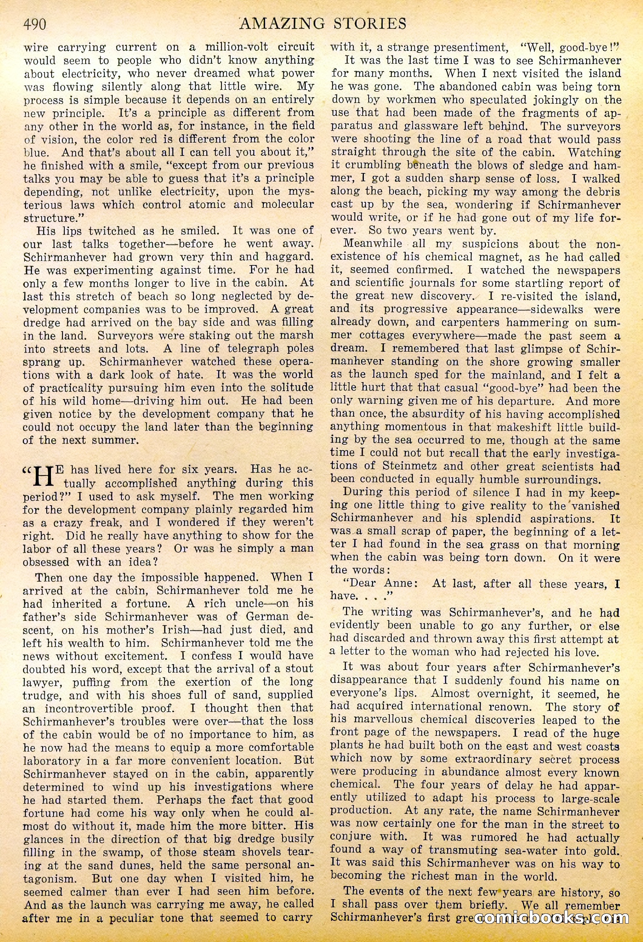 Amazing Stories, Vol. 2 No. 5 — page 75 of 107