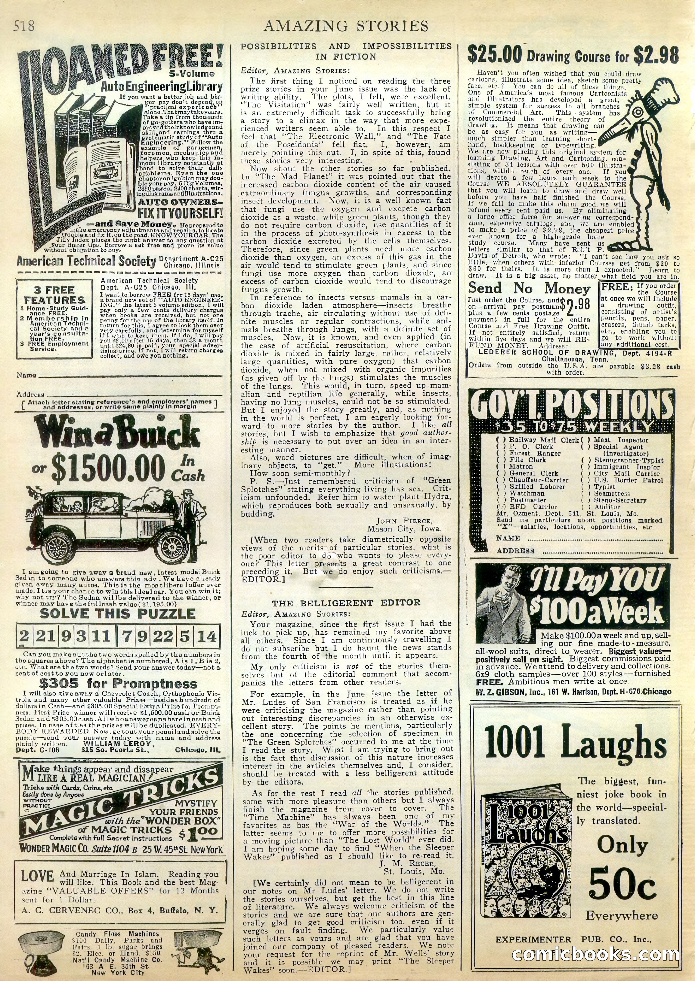 Amazing Stories, Vol. 2 No. 5 — page 103 of 107