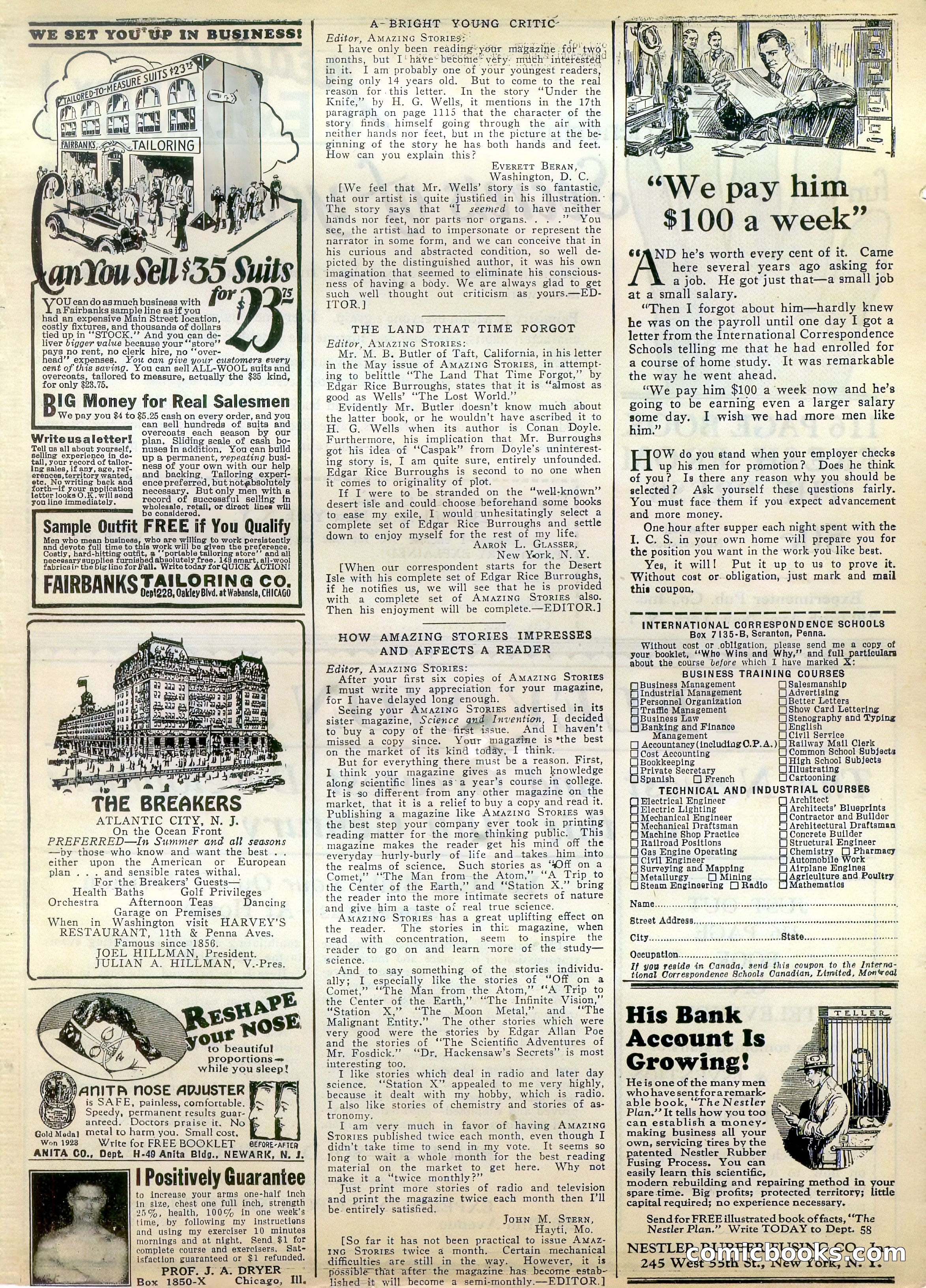 Amazing Stories, Vol. 2 No. 5 — page 104 of 107