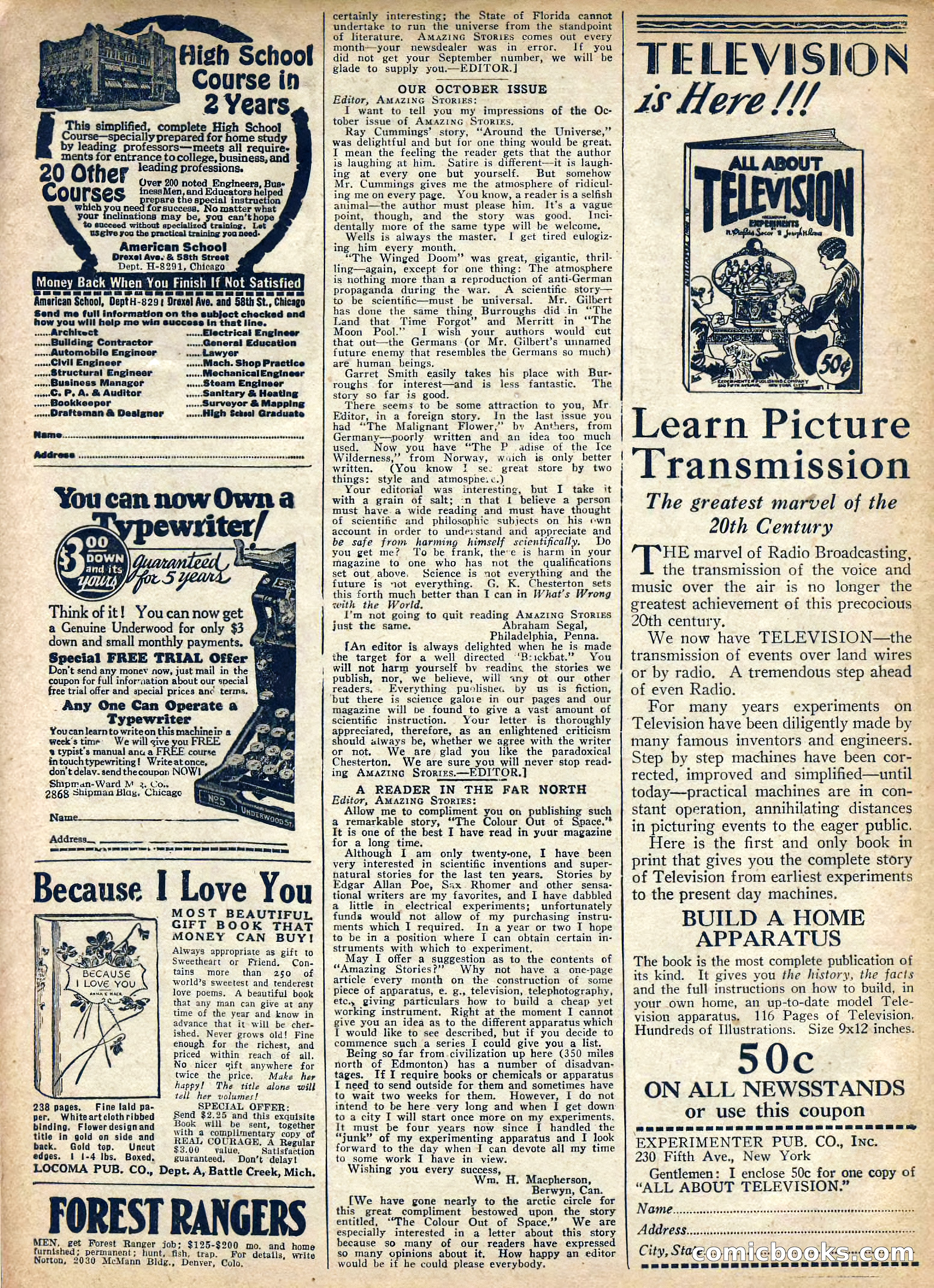 Amazing Stories, Vol. 2 No. 8 — page 98 of 102