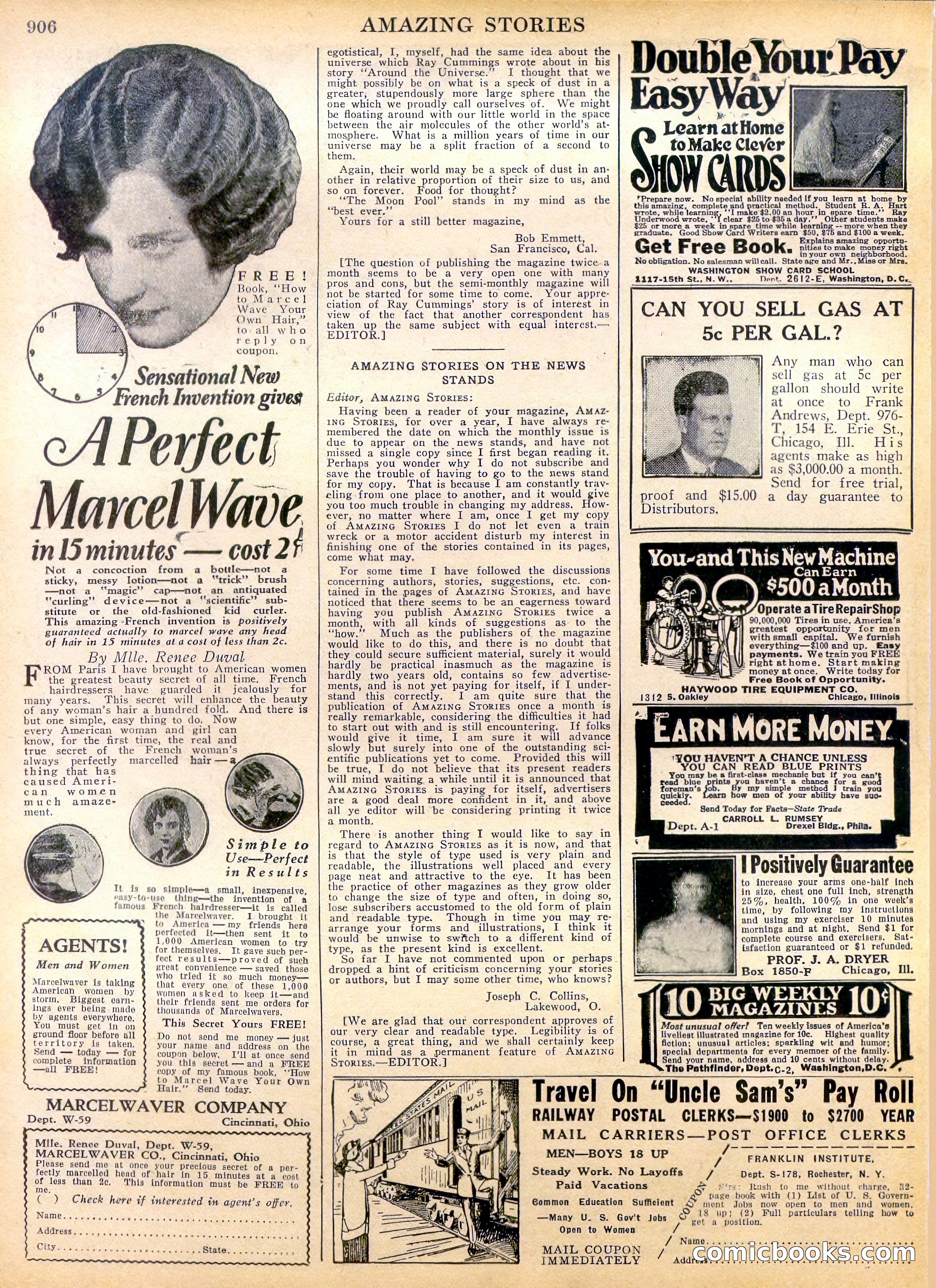 Amazing Stories, Vol. 2, No. 9 — page 88 of 104