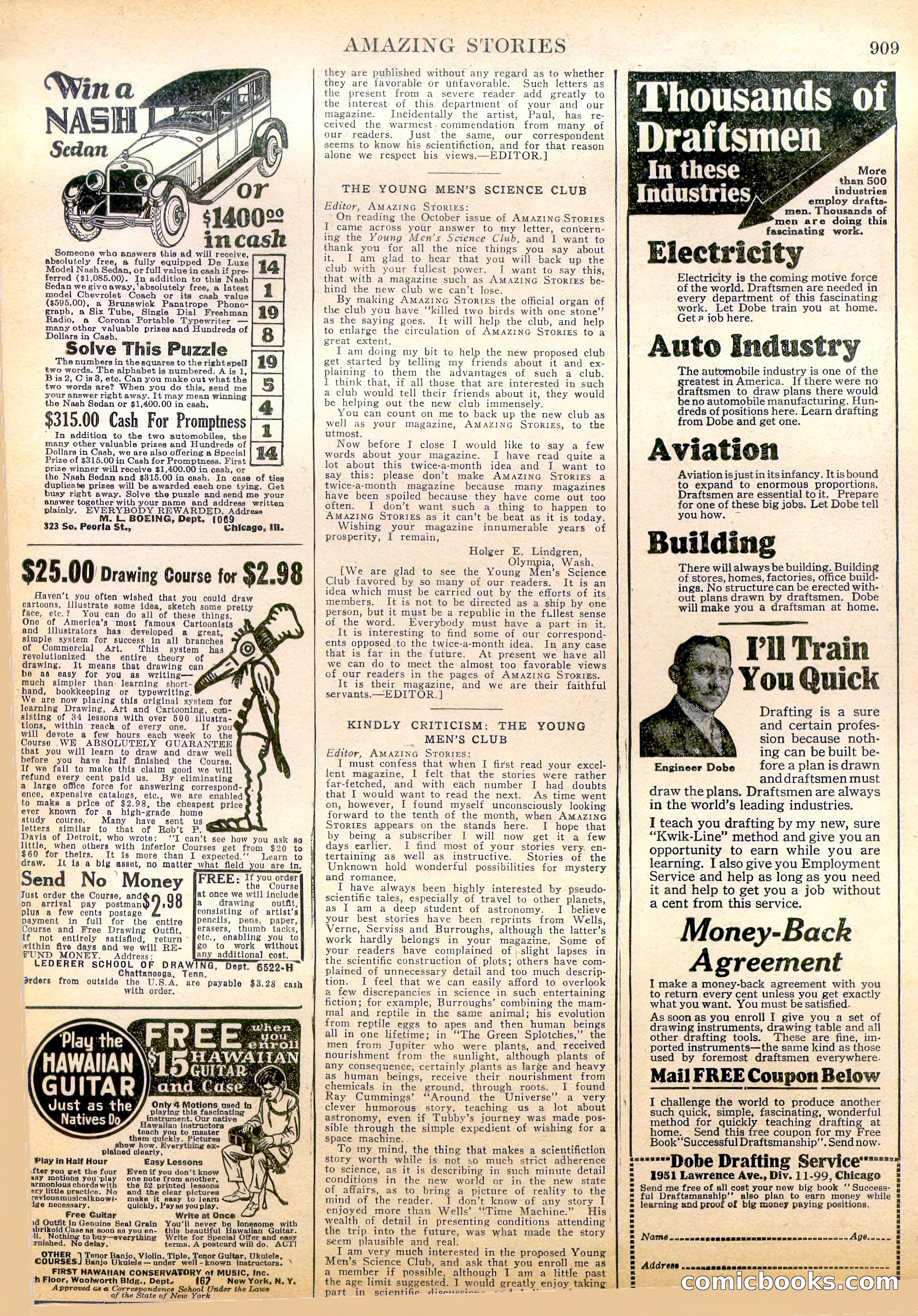 Amazing Stories, Vol. 2, No. 9 — page 91 of 104