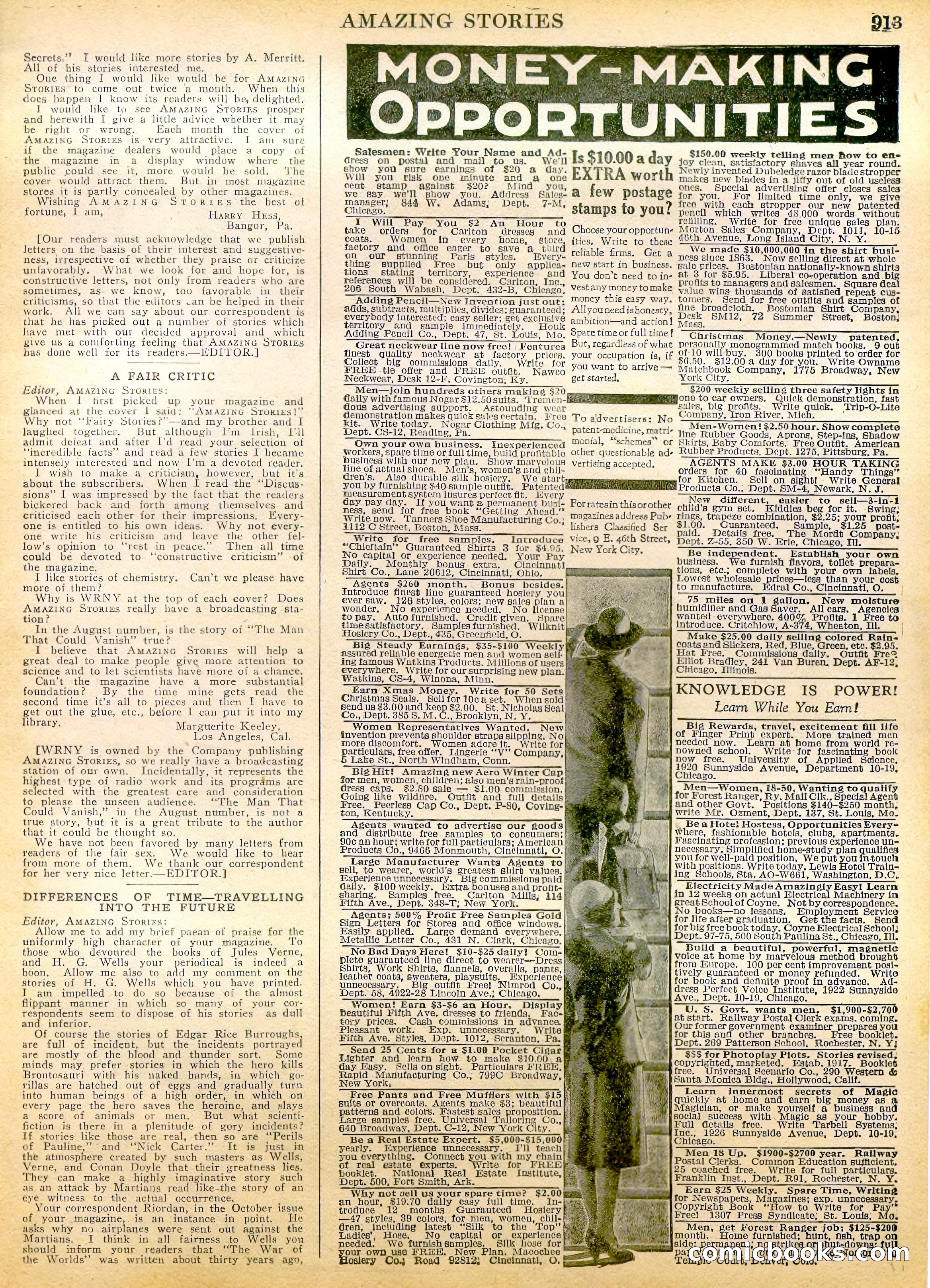 Amazing Stories, Vol. 2, No. 9 — page 95 of 104