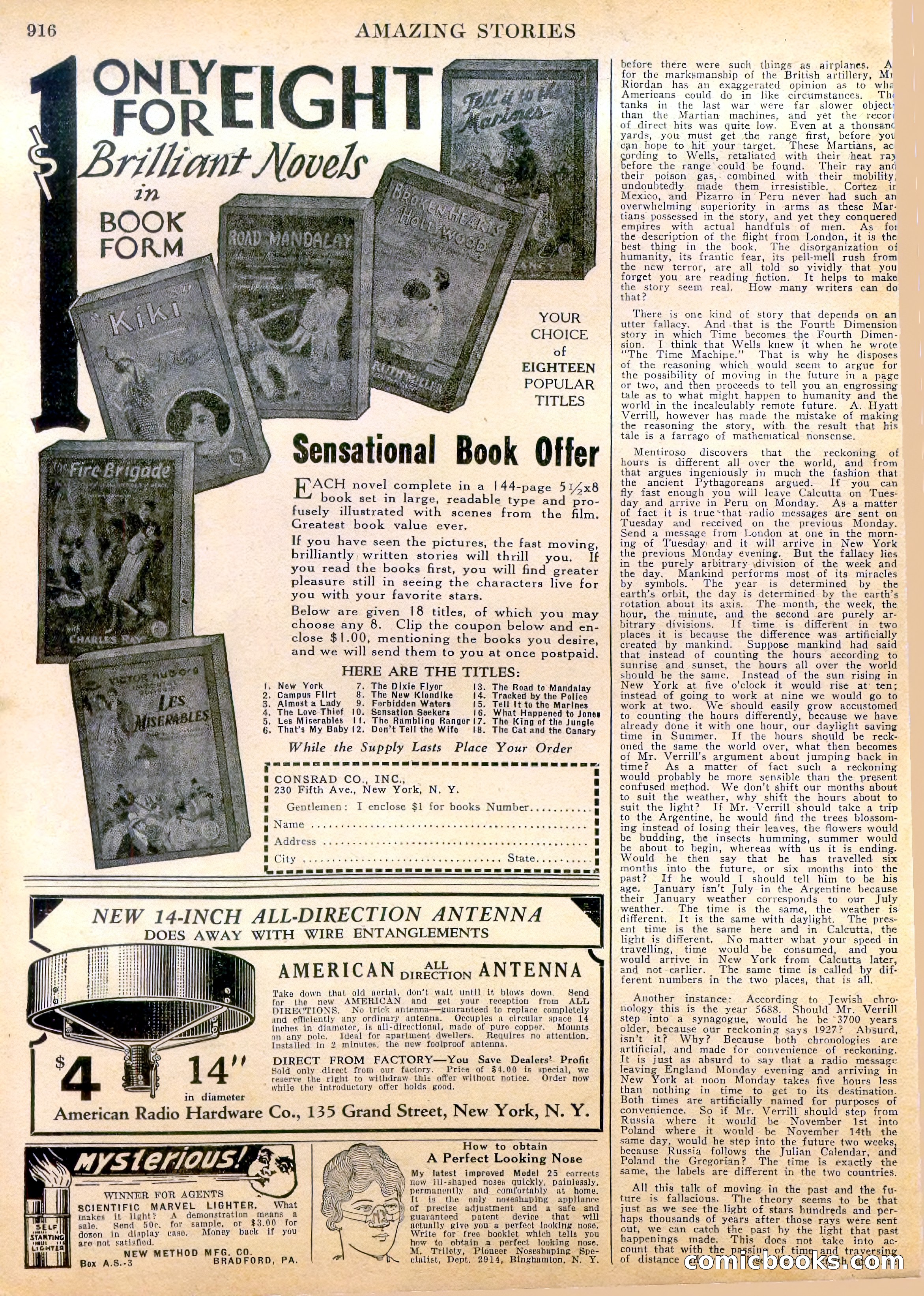Amazing Stories, Vol. 2, No. 9 — page 98 of 104