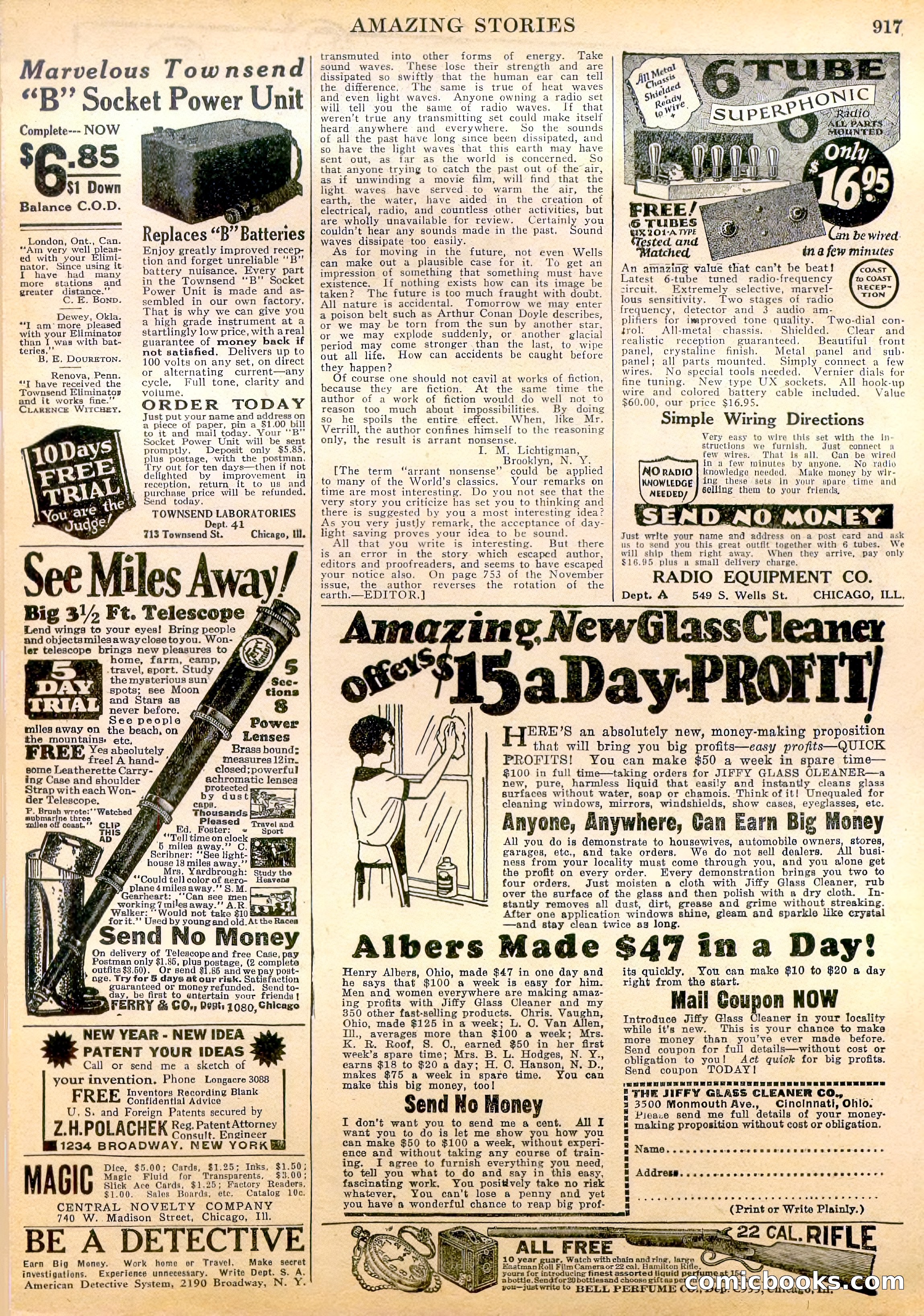 Amazing Stories, Vol. 2, No. 9 — page 99 of 104