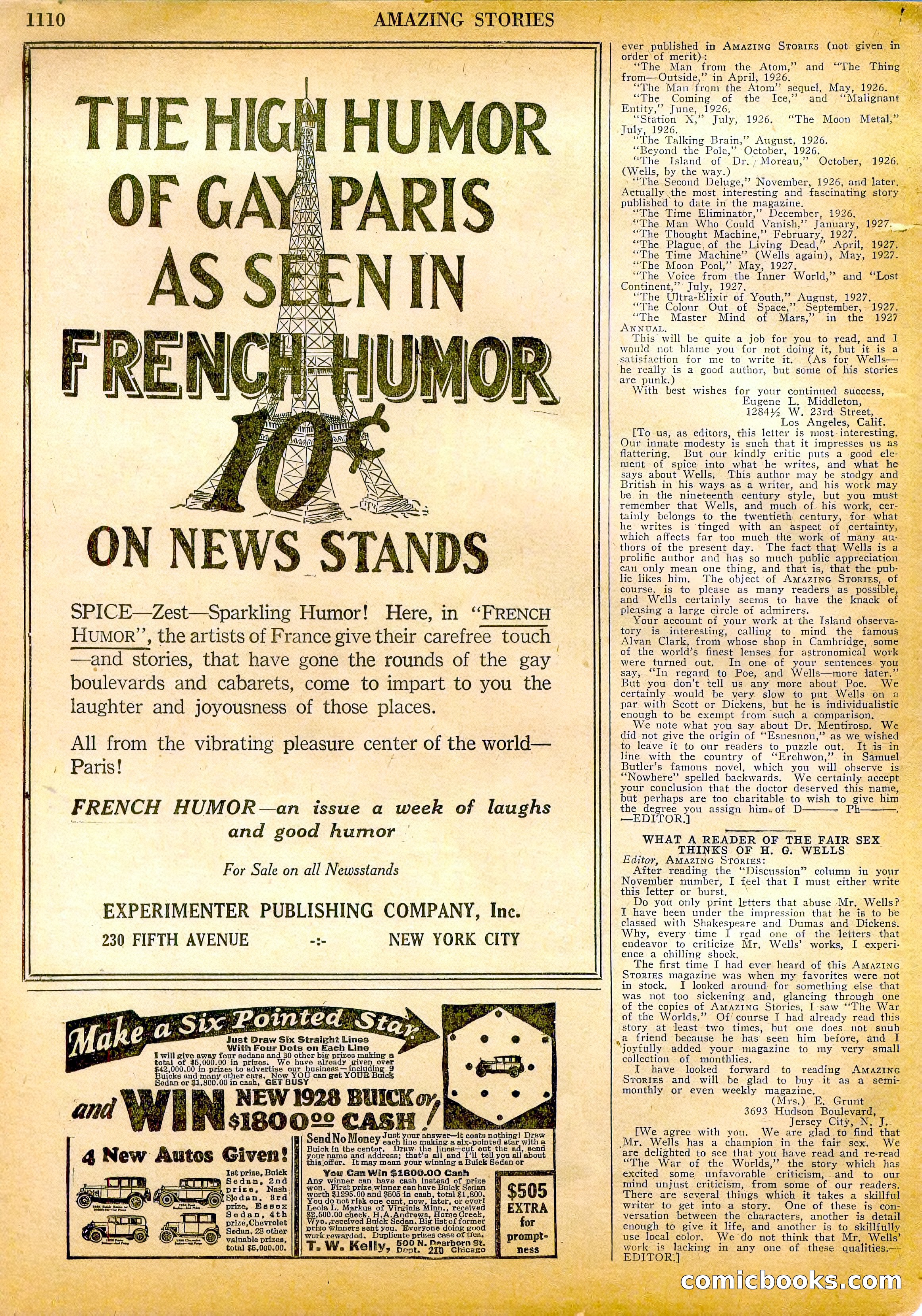 Amazing Stories, Vol. 2 No. 11 — page 91 of 103