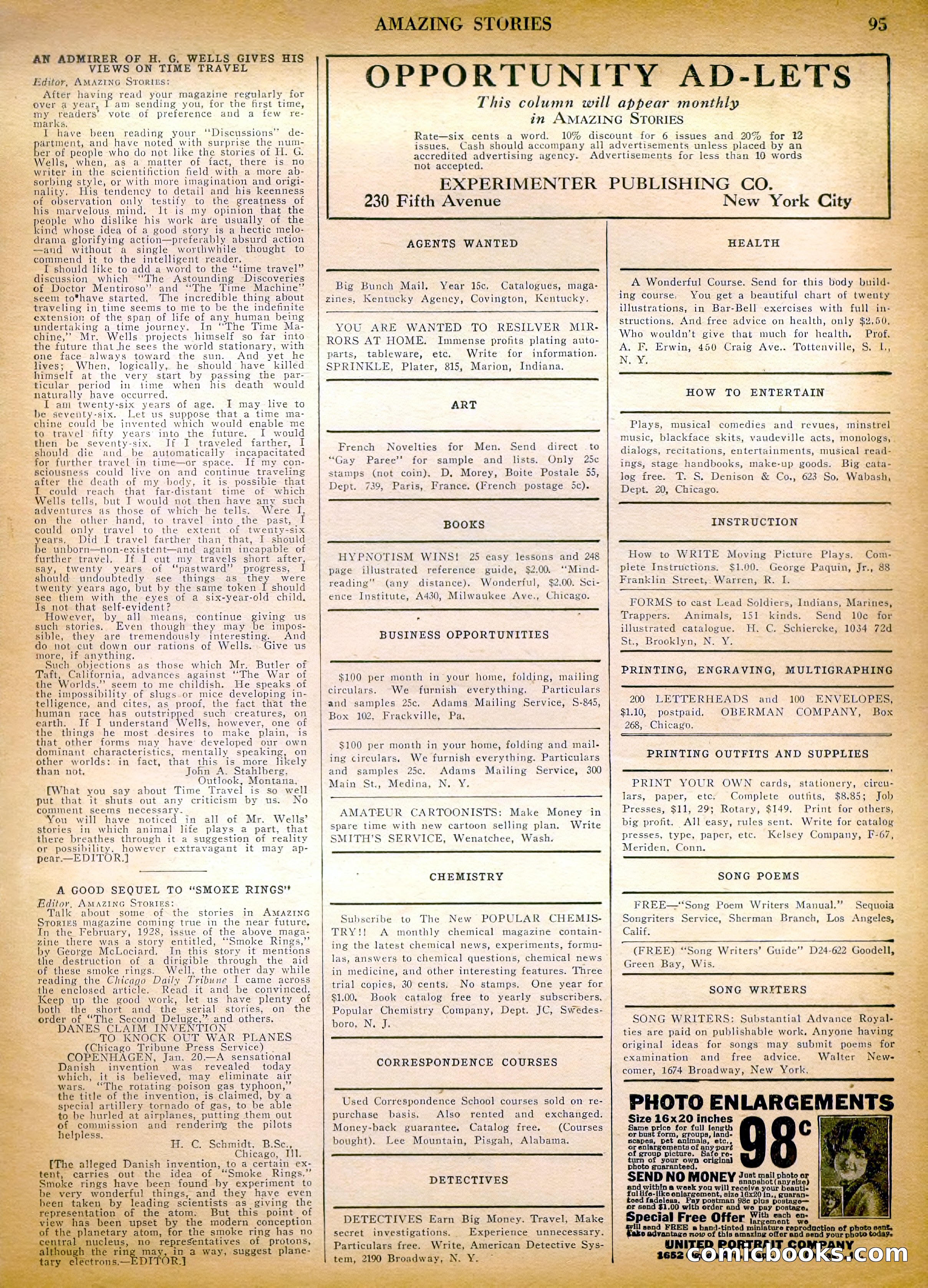 Amazing Stories, Vol. 3, No. 1 — page 96 of 99
