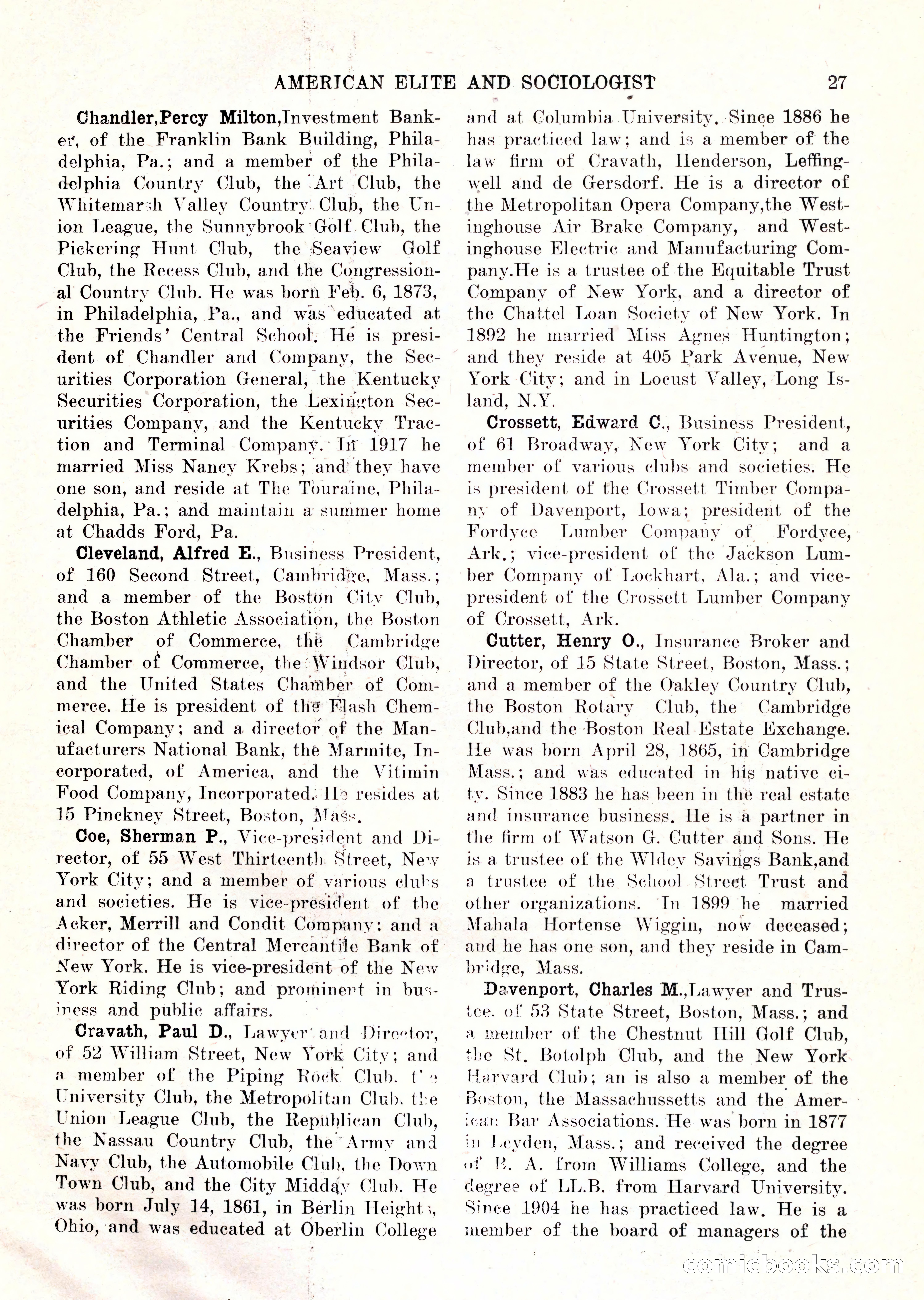 The American Elite and Sociologist Blue Book — page 11 of 396