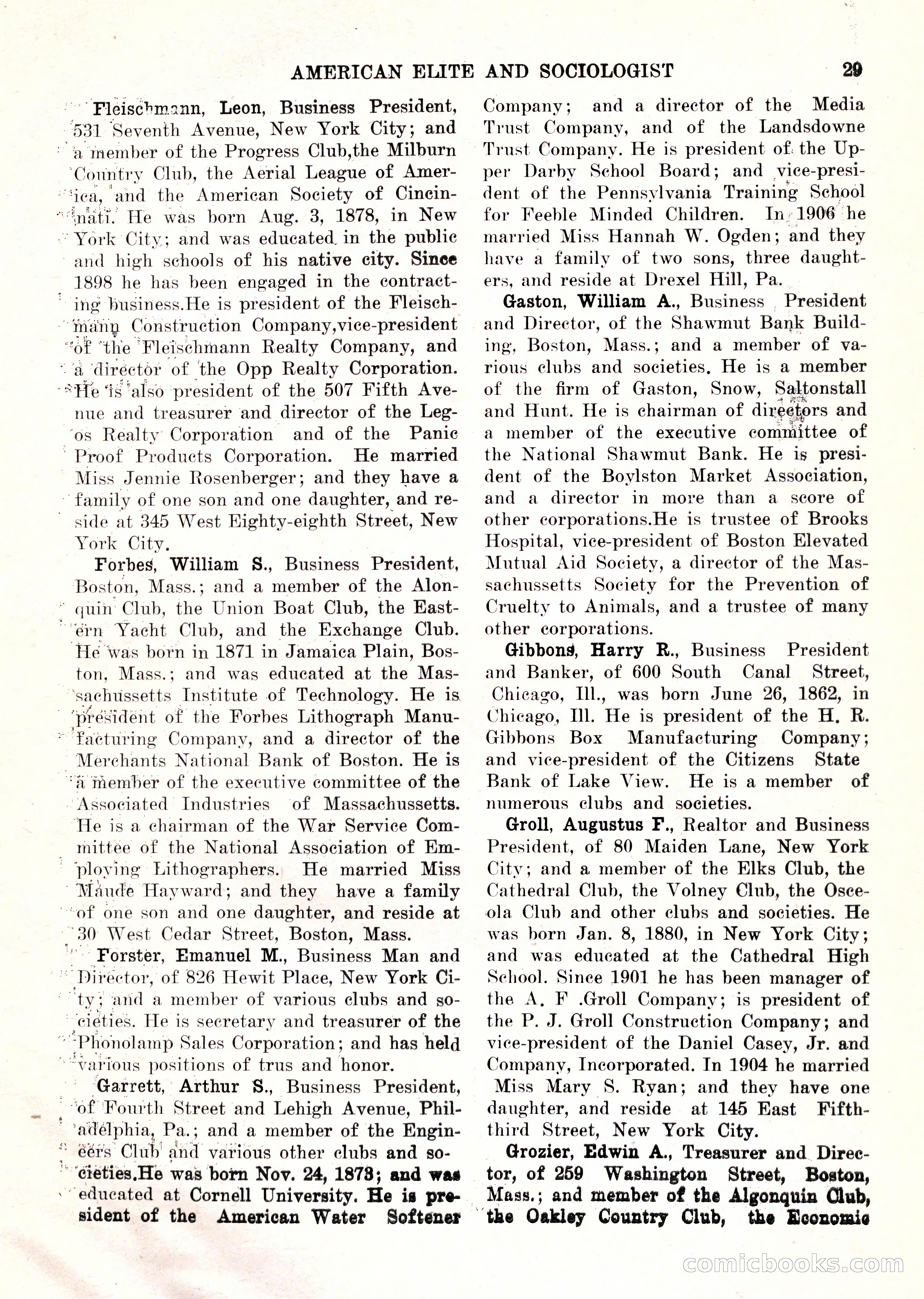 The American Elite and Sociologist Blue Book — page 13 of 396