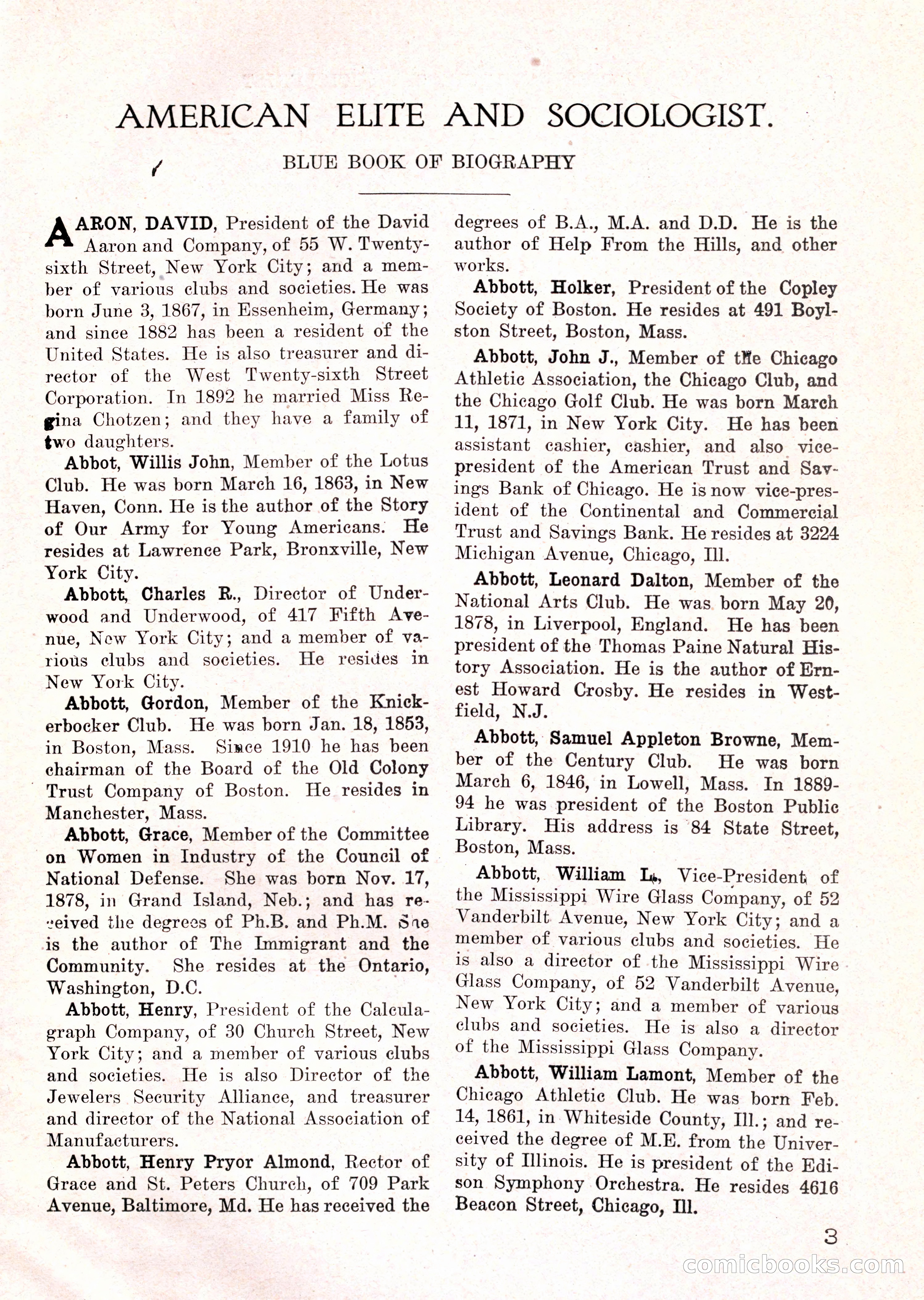 The American Elite and Sociologist Blue Book — page 17 of 396
