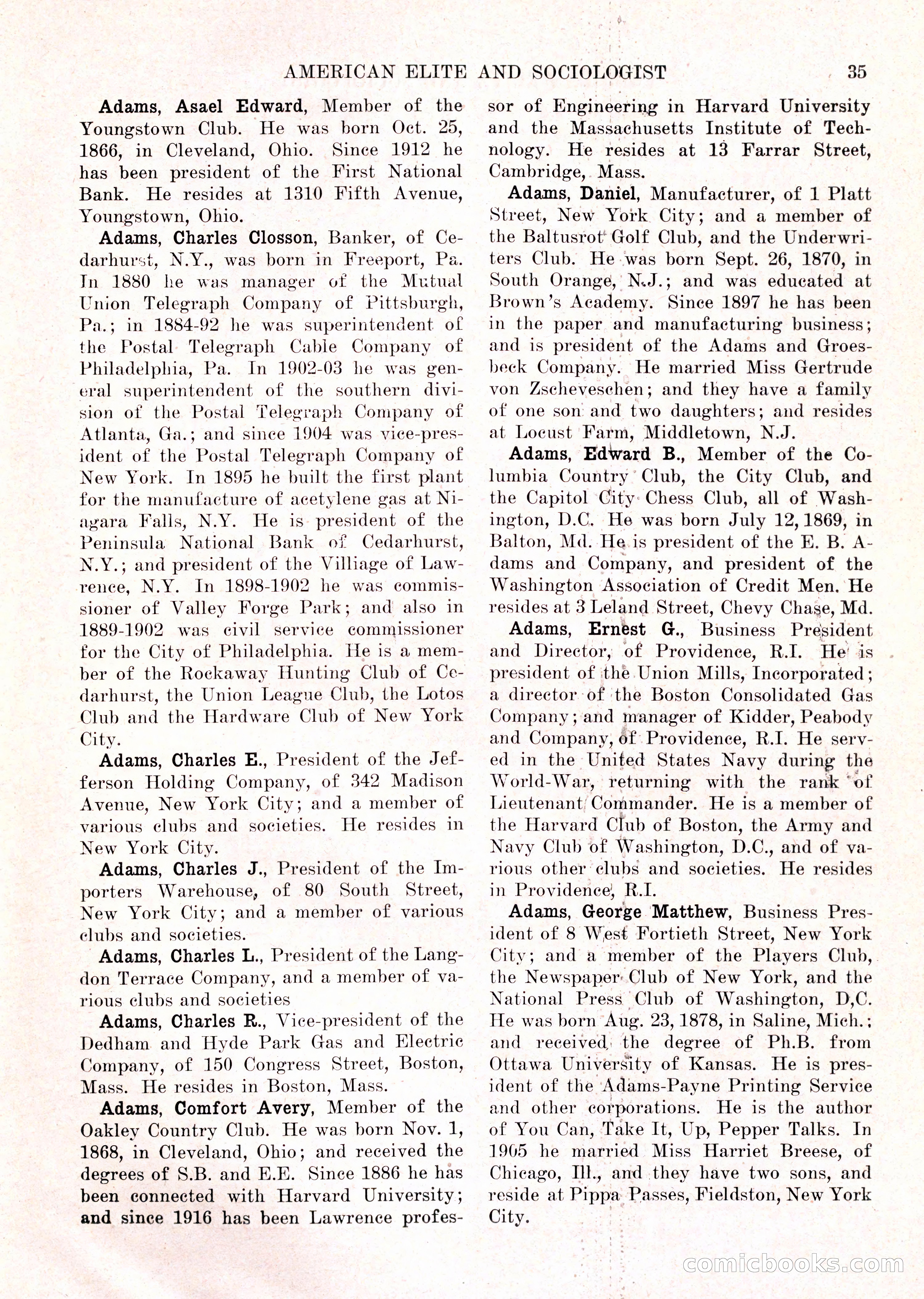 The American Elite and Sociologist Blue Book — page 19 of 396