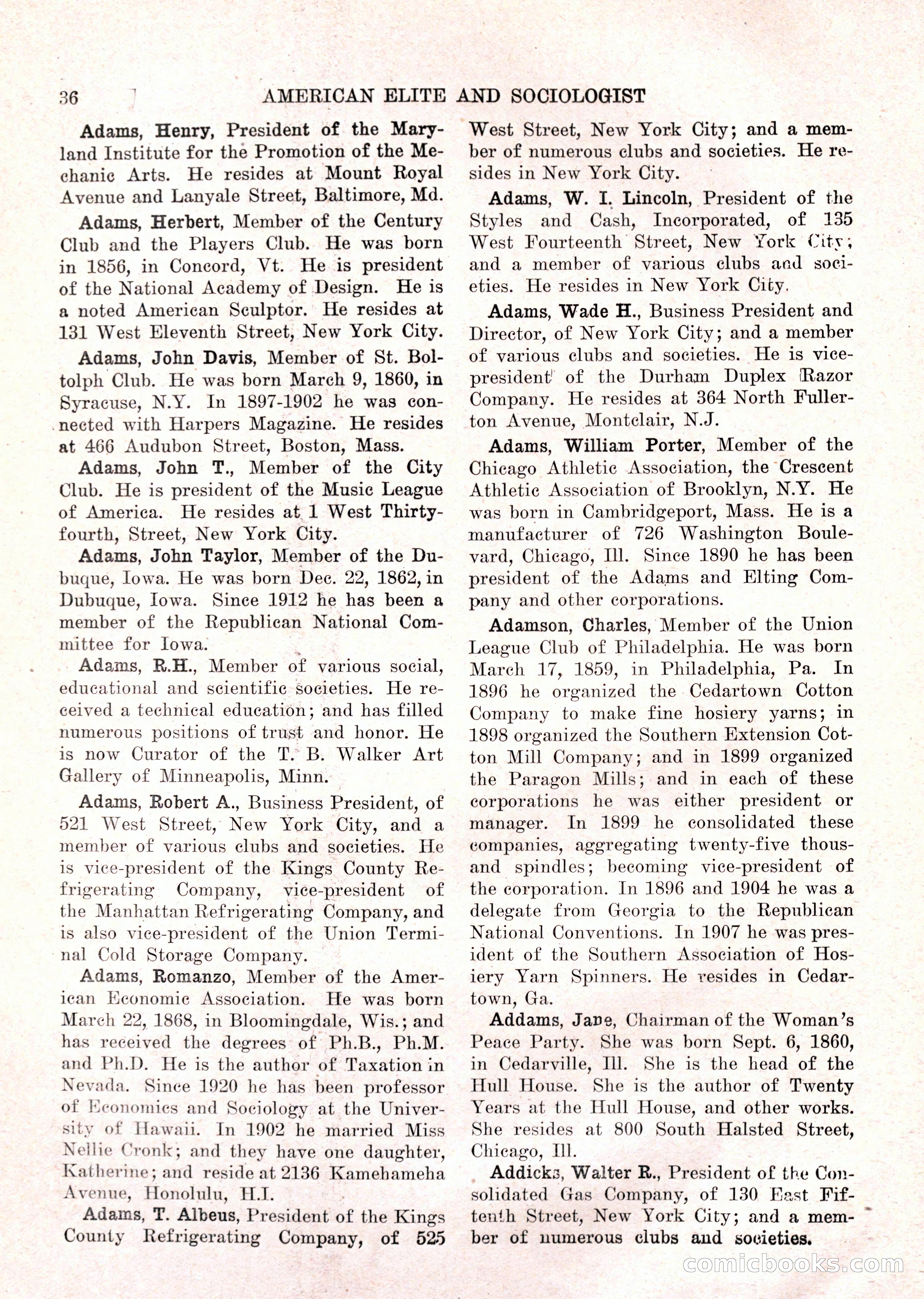 The American Elite and Sociologist Blue Book — page 20 of 396