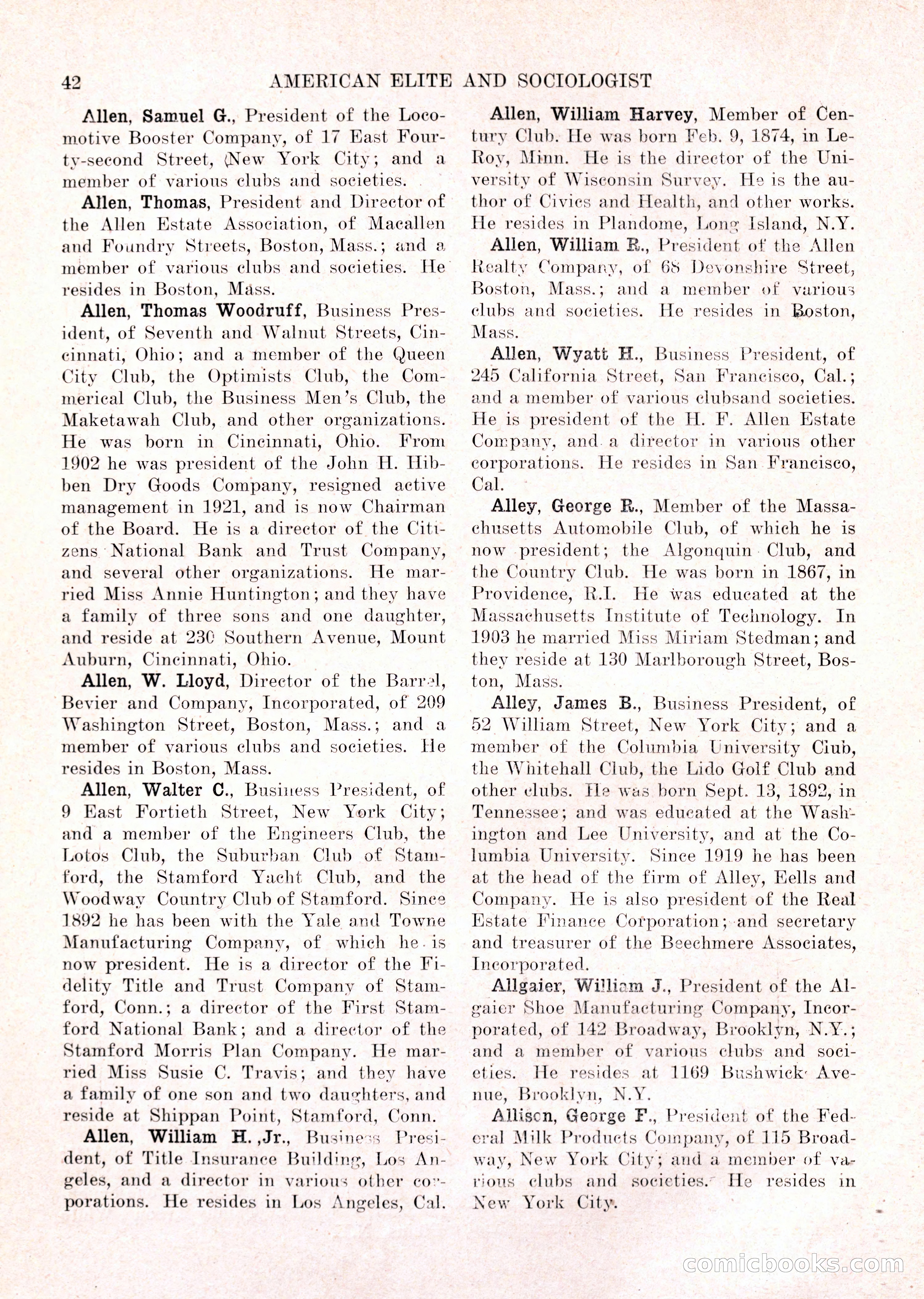 The American Elite and Sociologist Blue Book — page 26 of 396