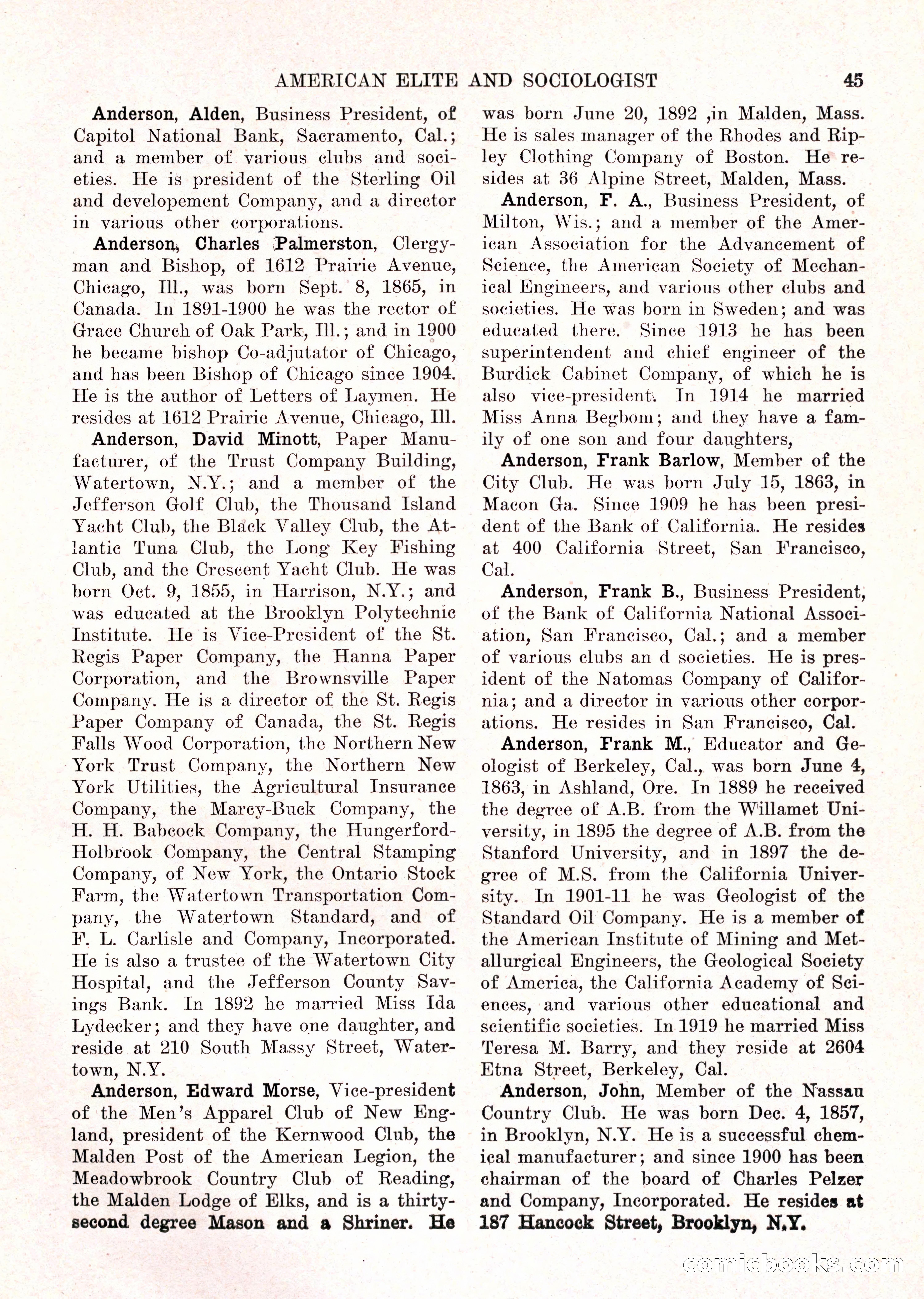 The American Elite and Sociologist Blue Book — page 29 of 396