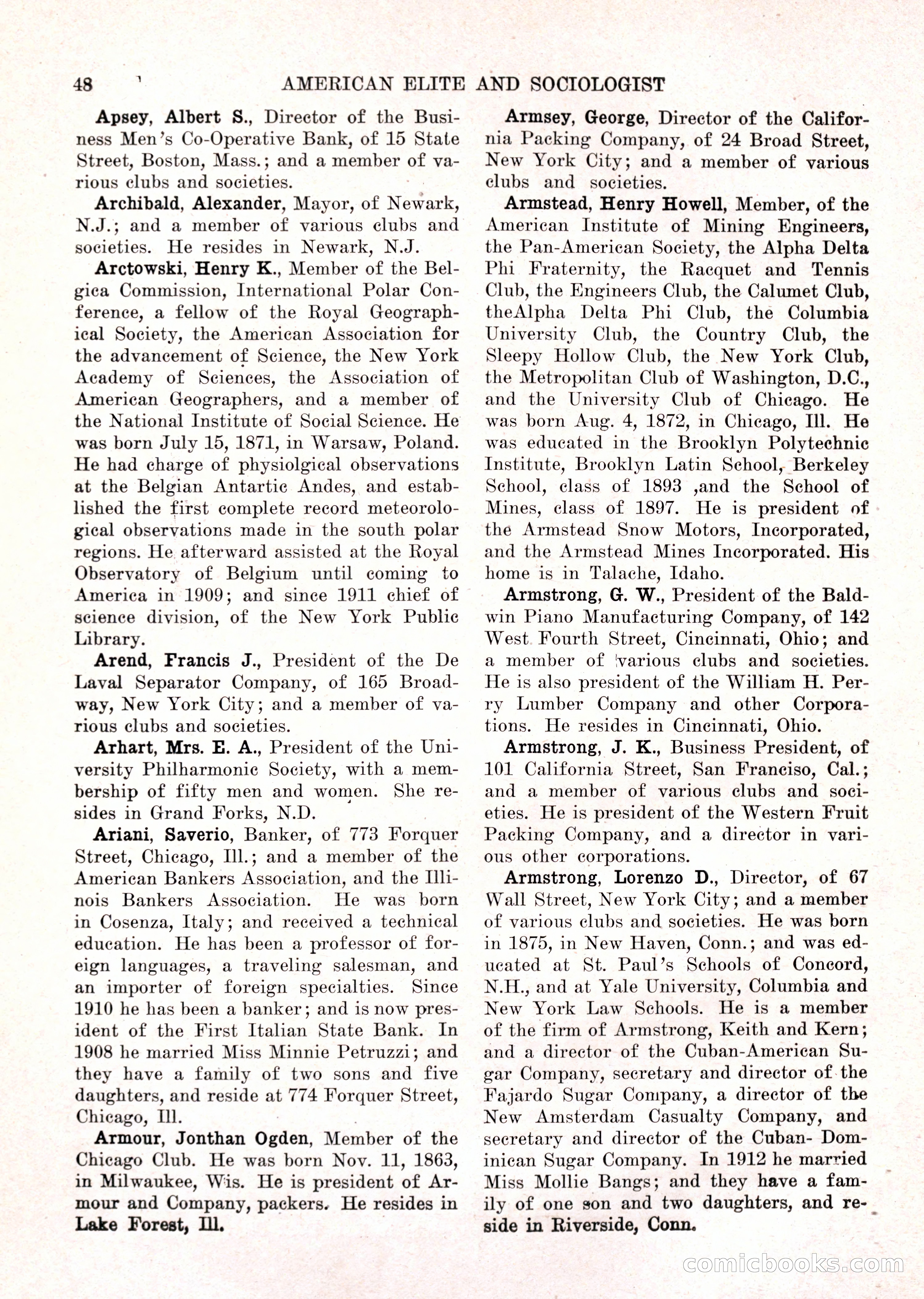 The American Elite and Sociologist Blue Book — page 32 of 396