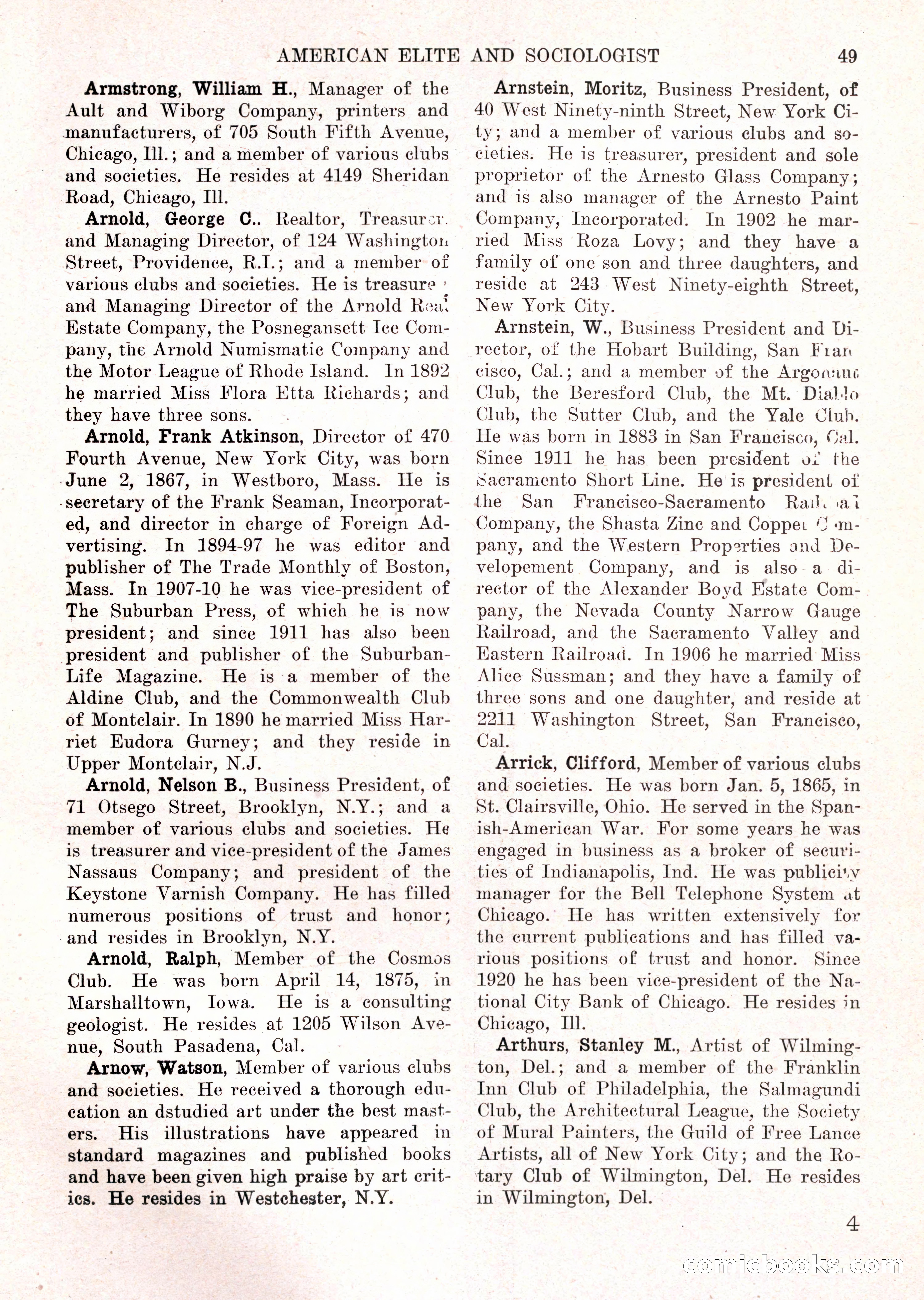 The American Elite and Sociologist Blue Book — page 33 of 396