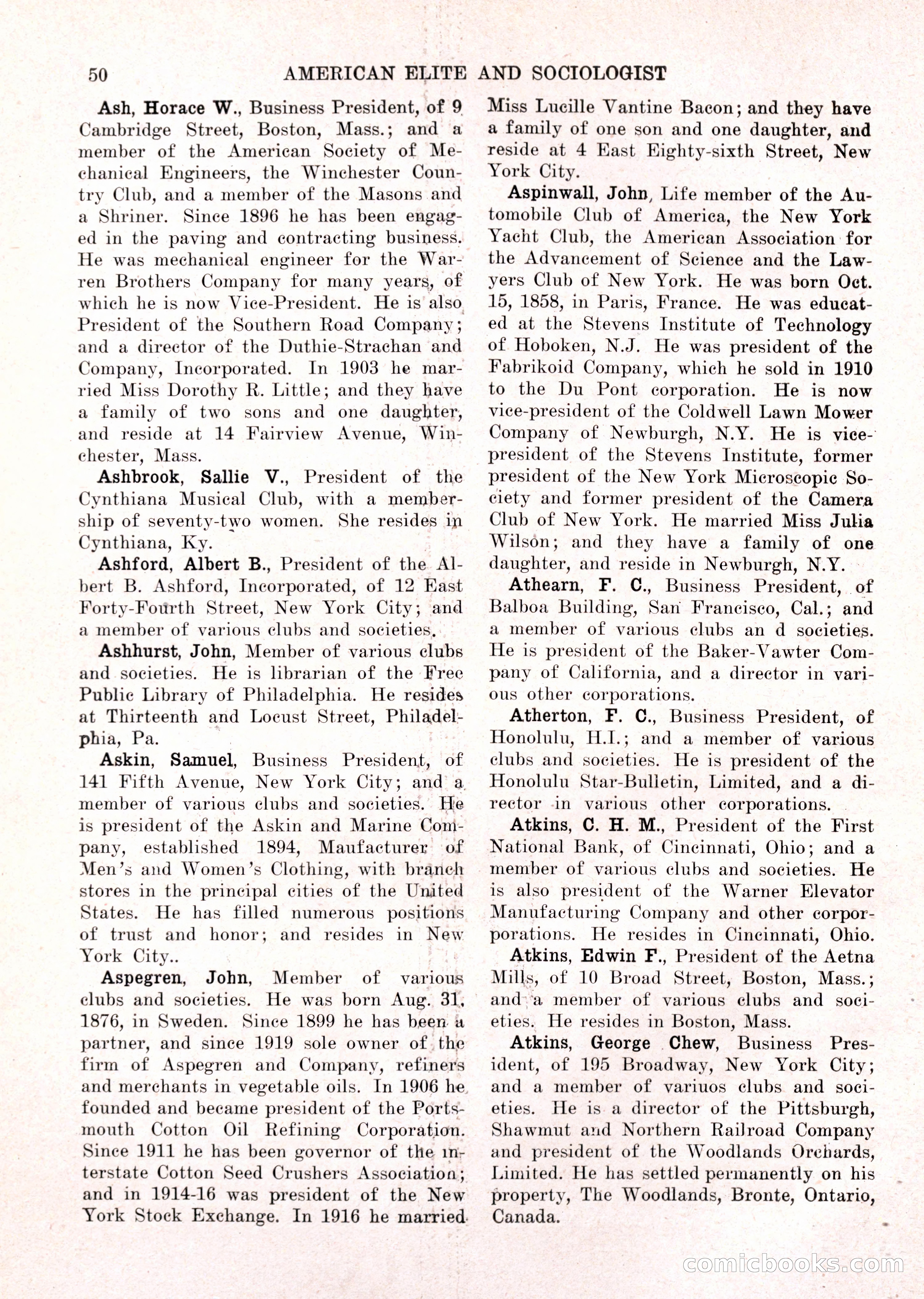 The American Elite and Sociologist Blue Book — page 34 of 396