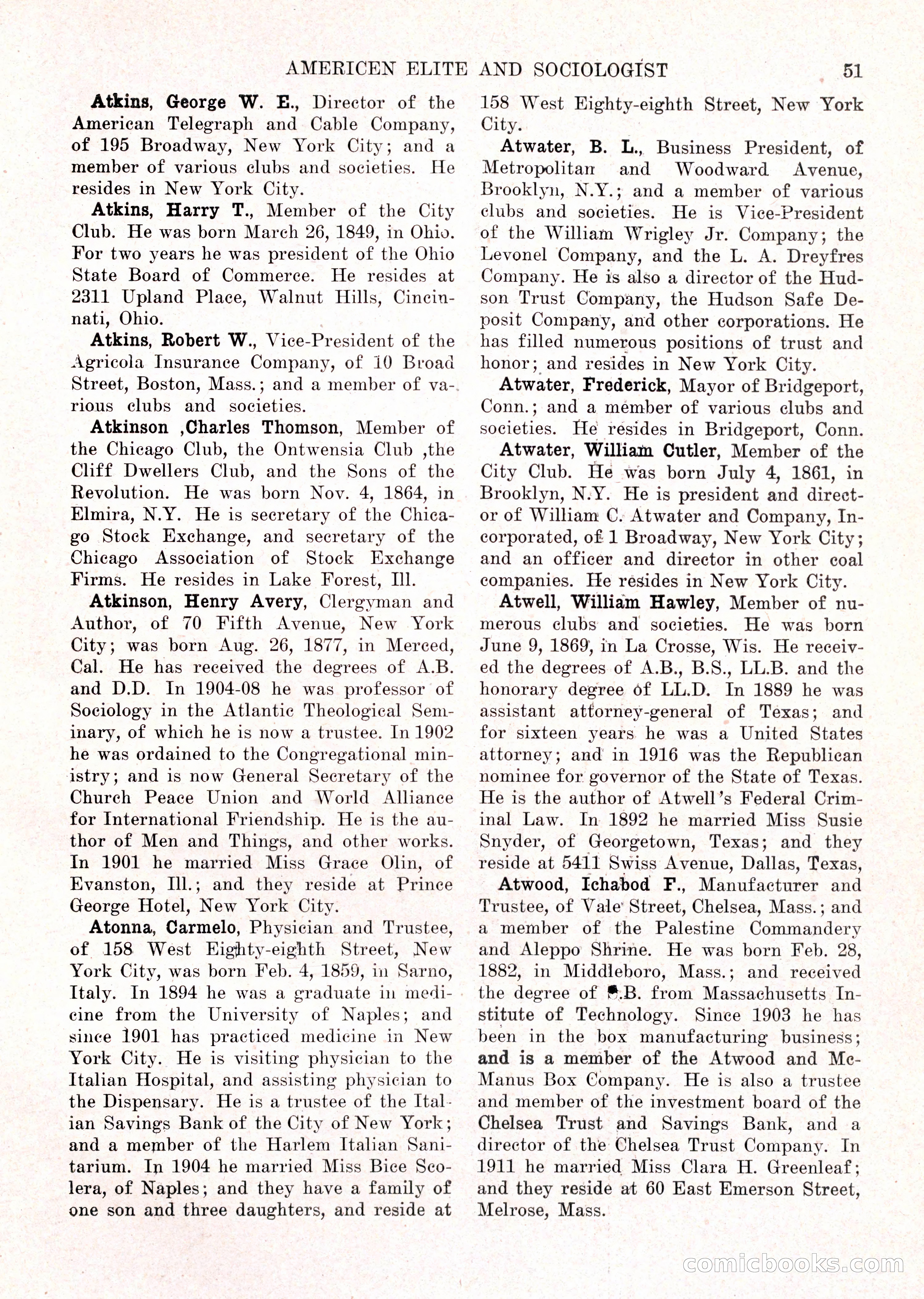 The American Elite and Sociologist Blue Book — page 35 of 396