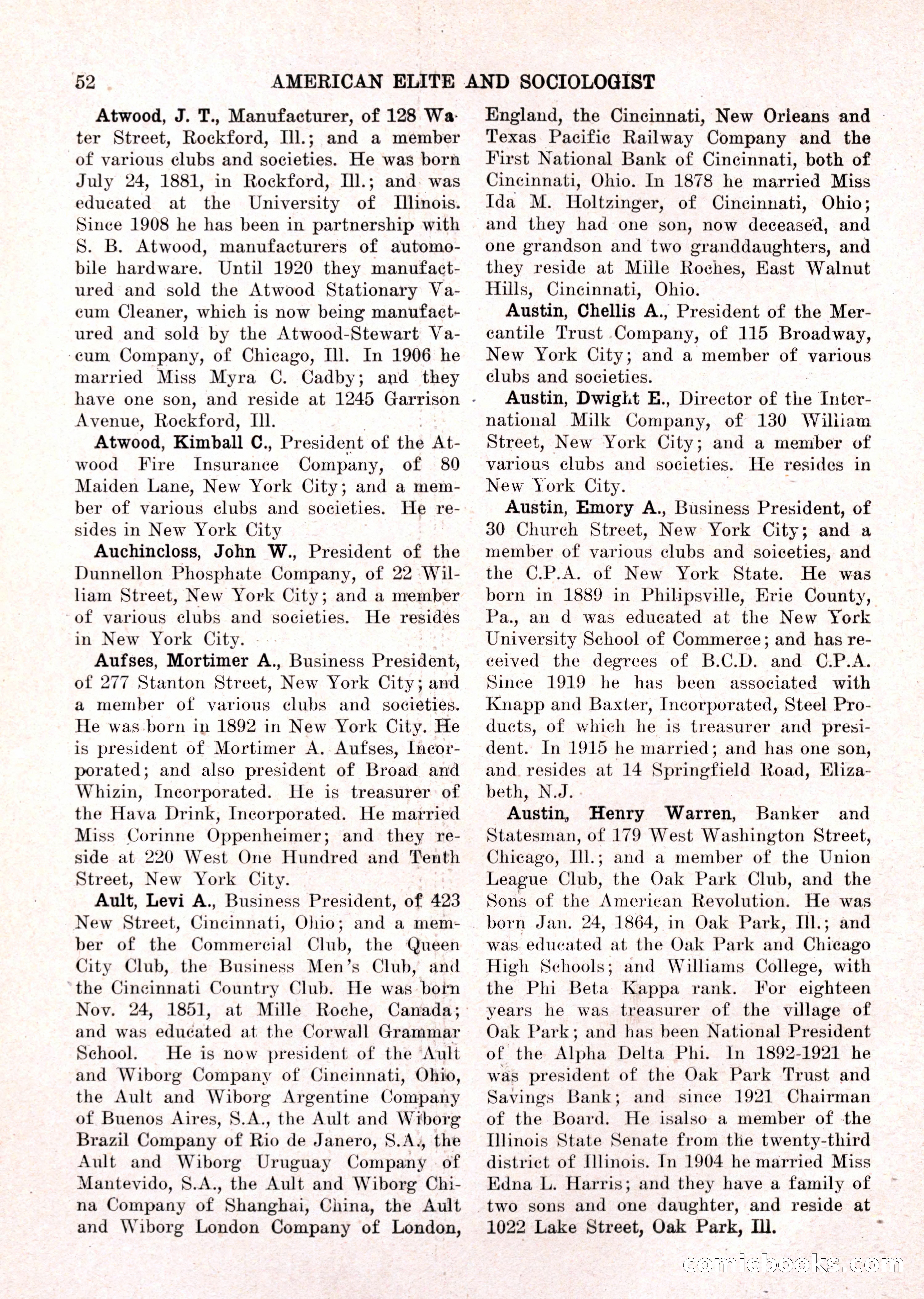 The American Elite and Sociologist Blue Book — page 36 of 396