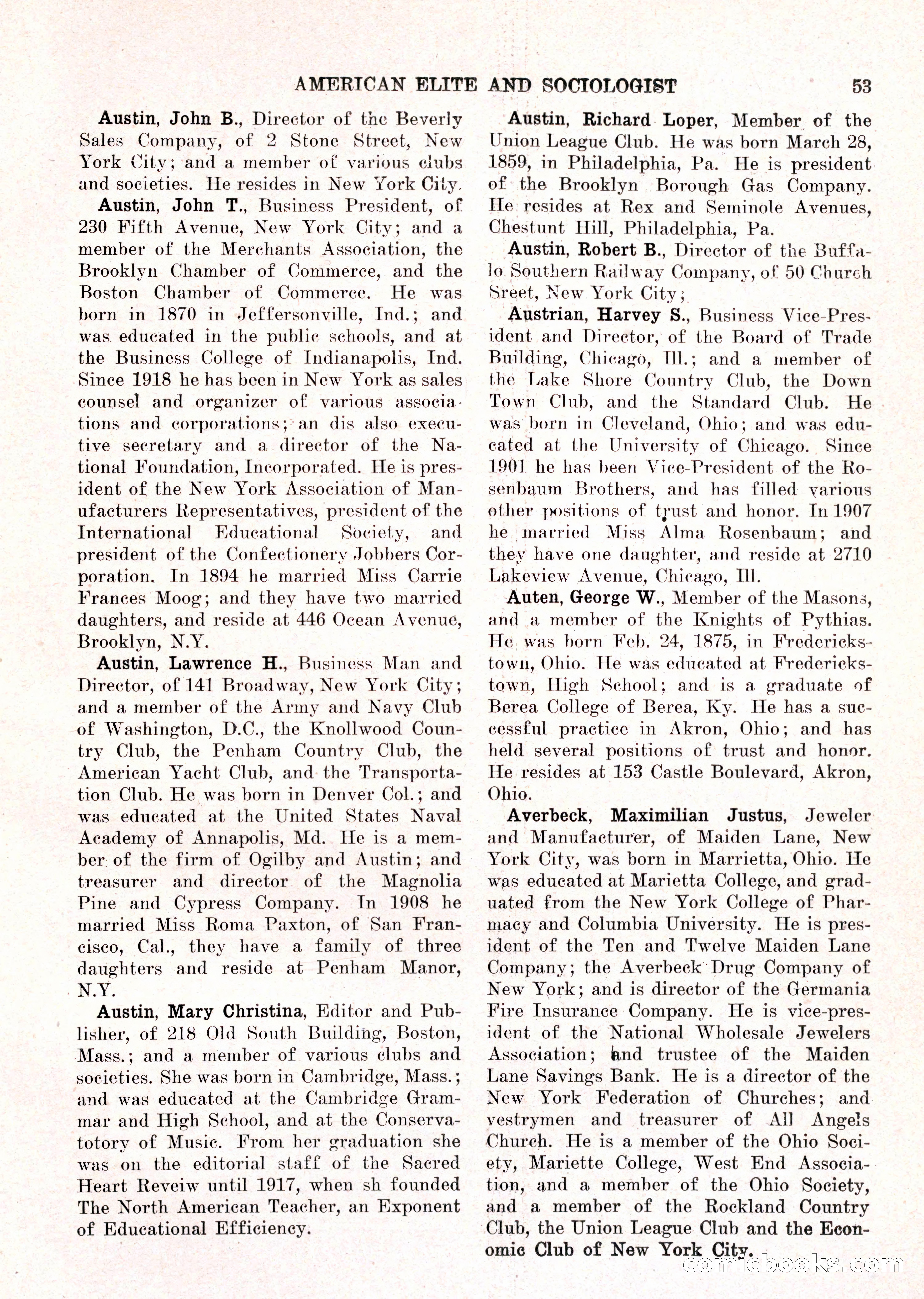 The American Elite and Sociologist Blue Book — page 37 of 396