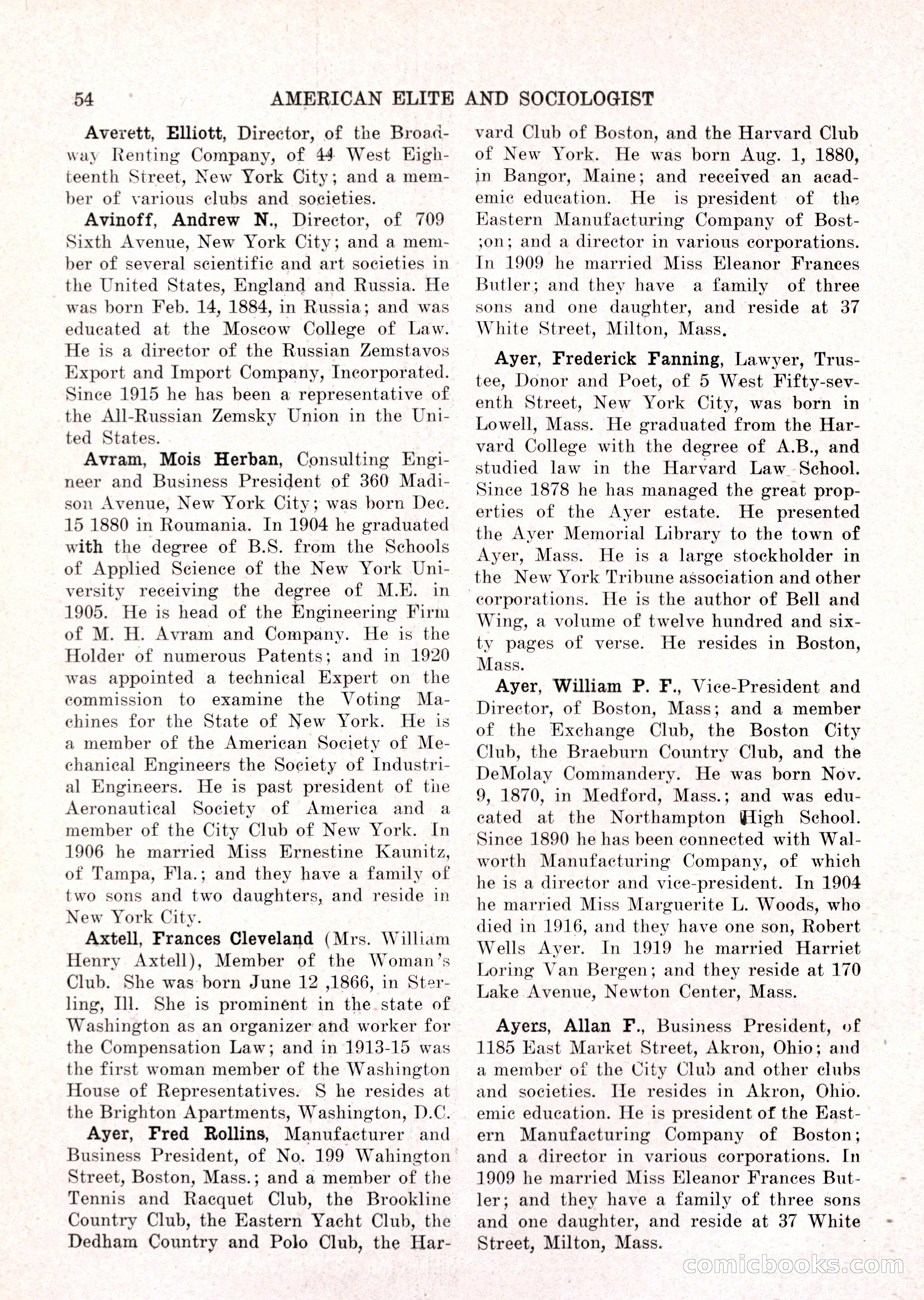 The American Elite and Sociologist Blue Book — page 38 of 396