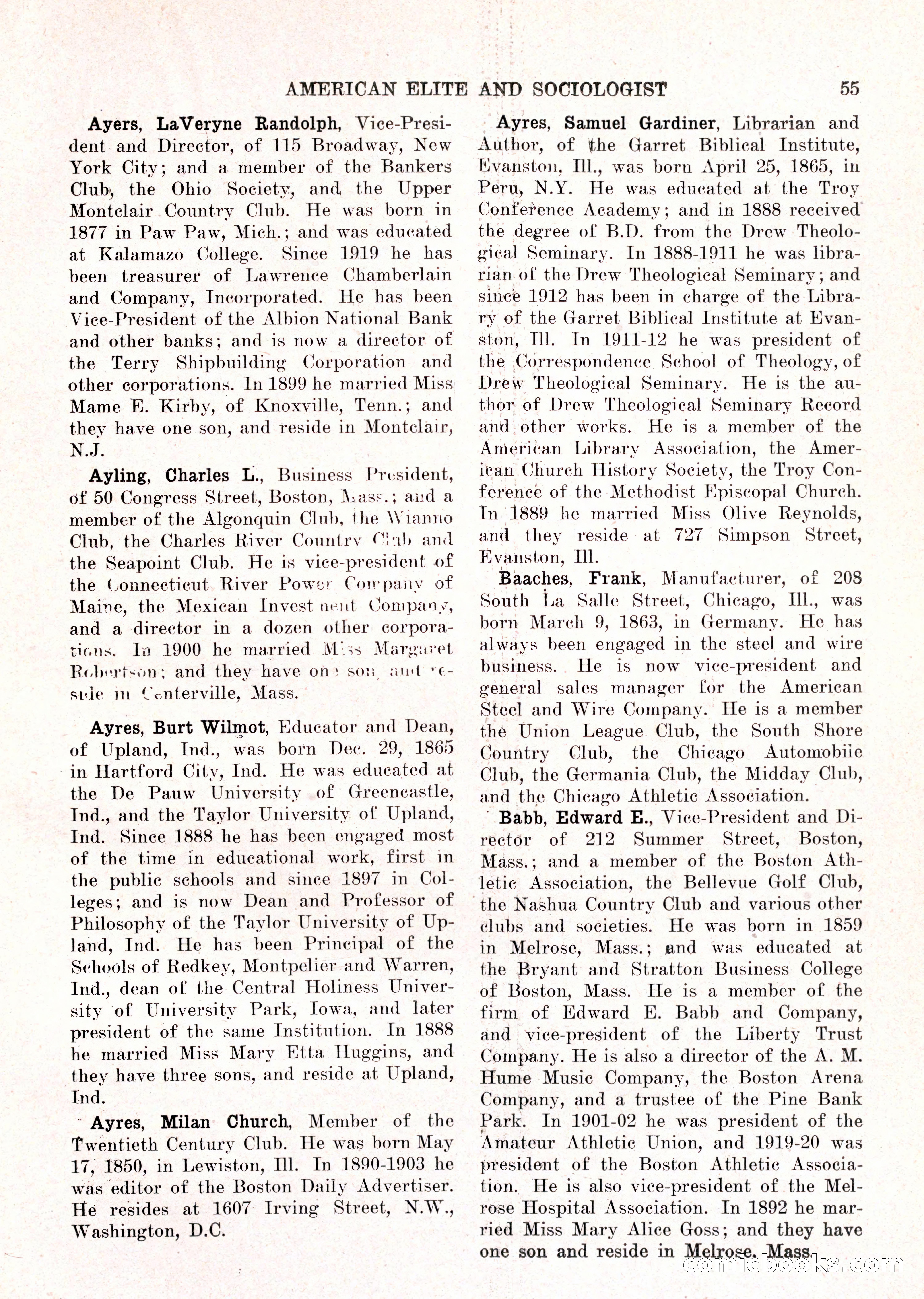 The American Elite and Sociologist Blue Book — page 39 of 396