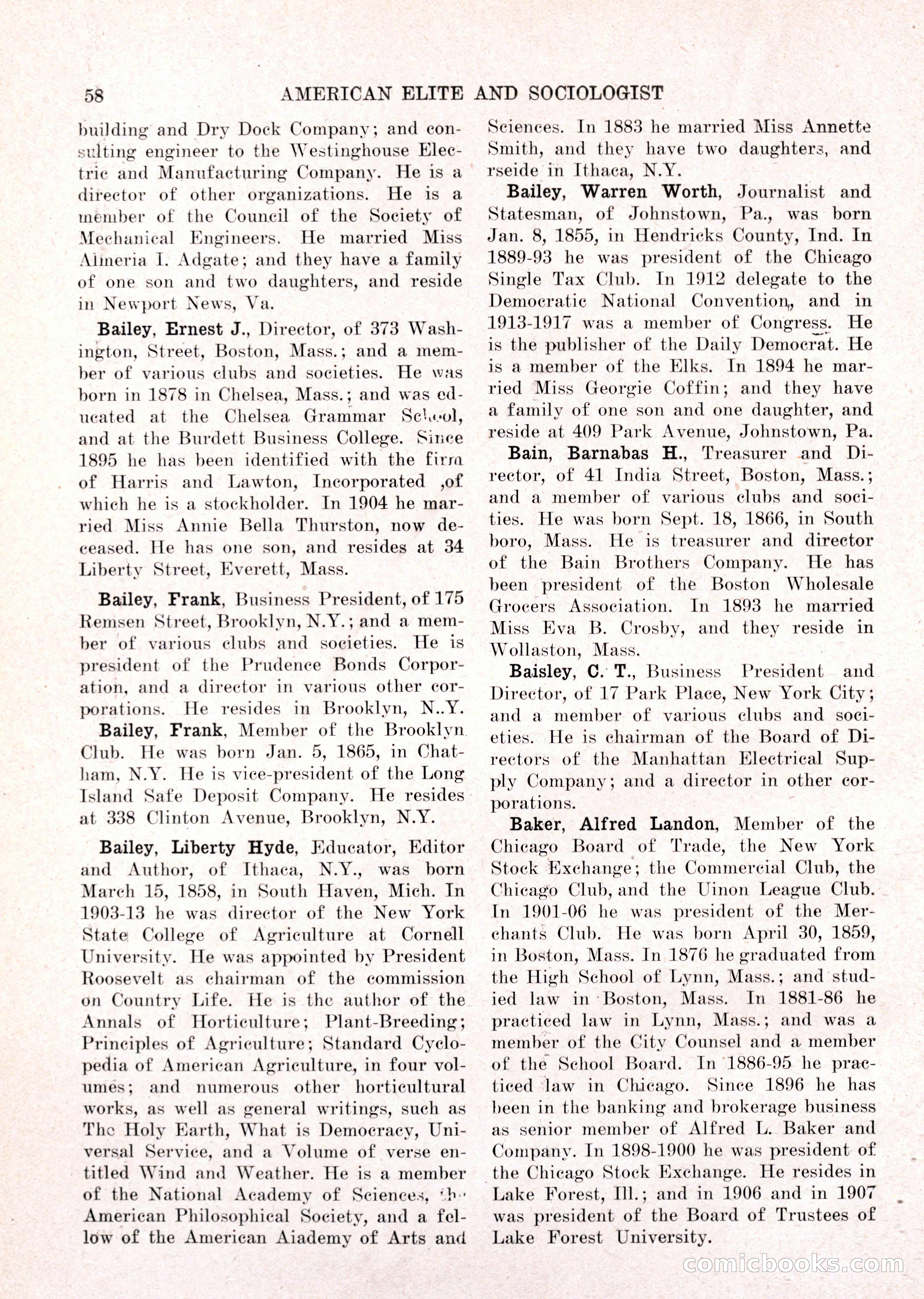 The American Elite and Sociologist Blue Book — page 42 of 396